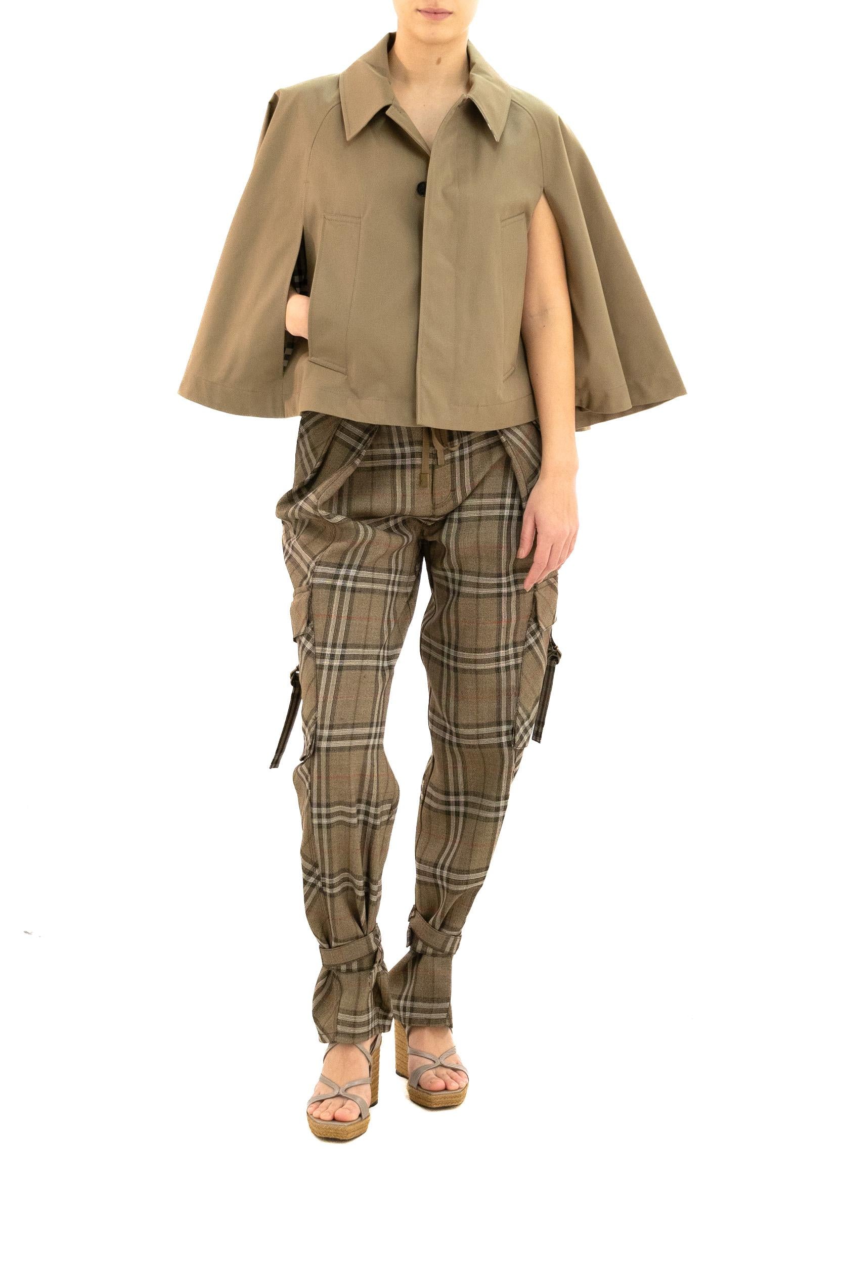 Pantaloni Cargo<BR/> 8107907 BRUSH CHECK BURBERRY 