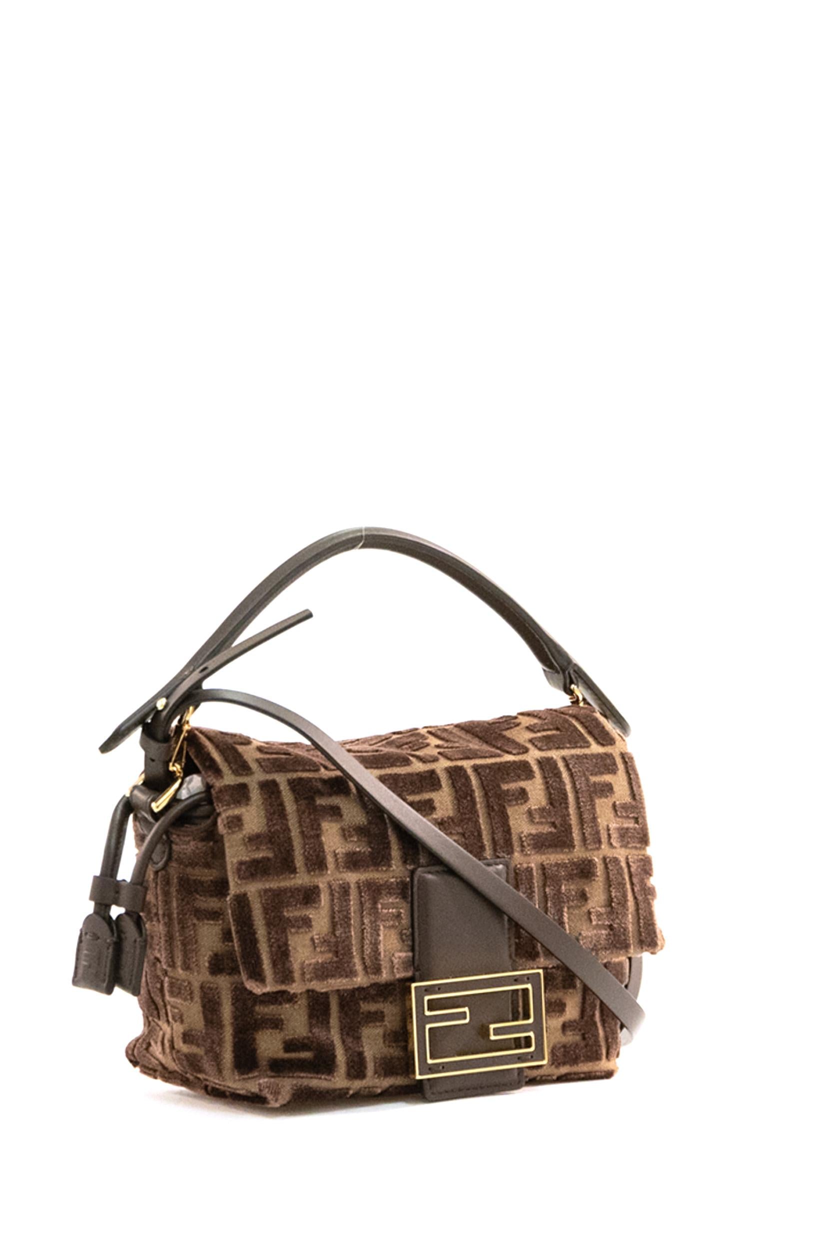 Mamma Baguette Small velluto<BR/> 8BS105 AT14 F0L1B FENDI 