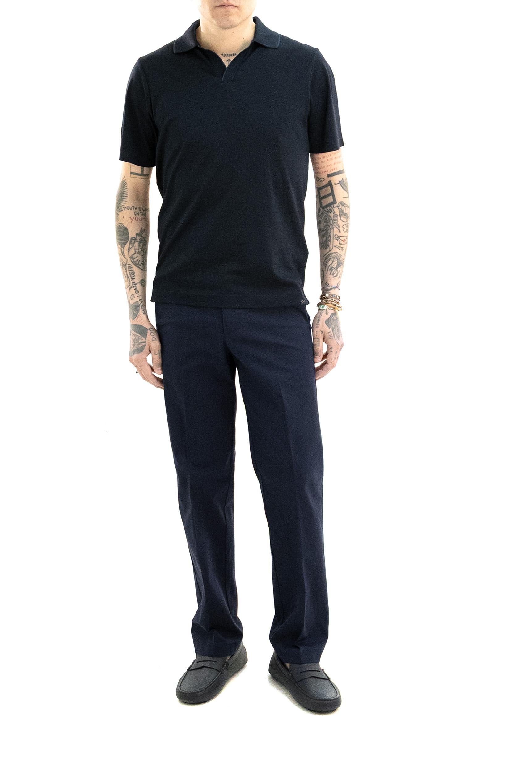 Polo Open Collar X-Soft in Cotone Interlock<BR/> 26411254 013 PAUL & SHARK