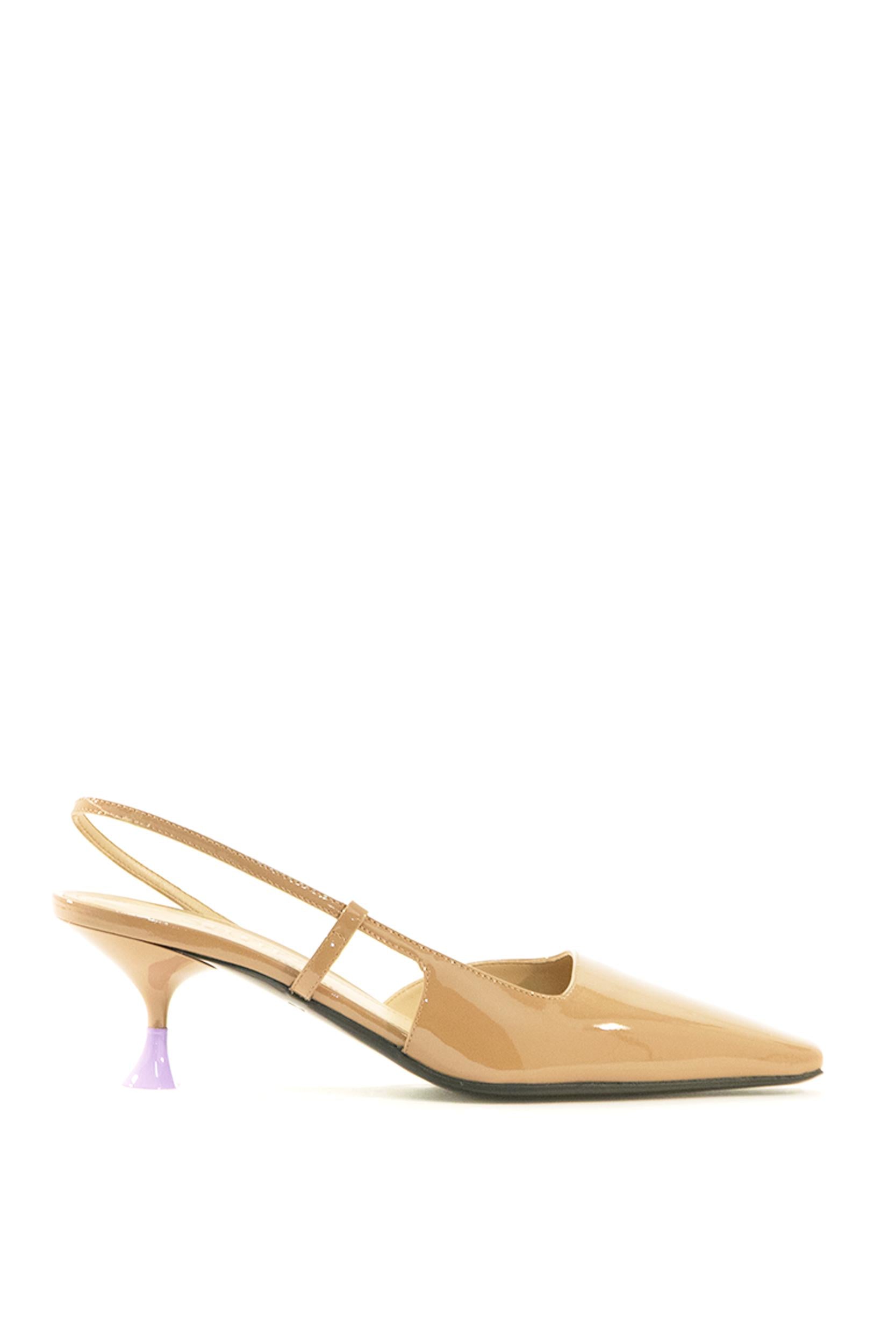 Sandali in Vernice<BR/> KIRA 055 CRIS PATENT CARAMEL 3JUIN 