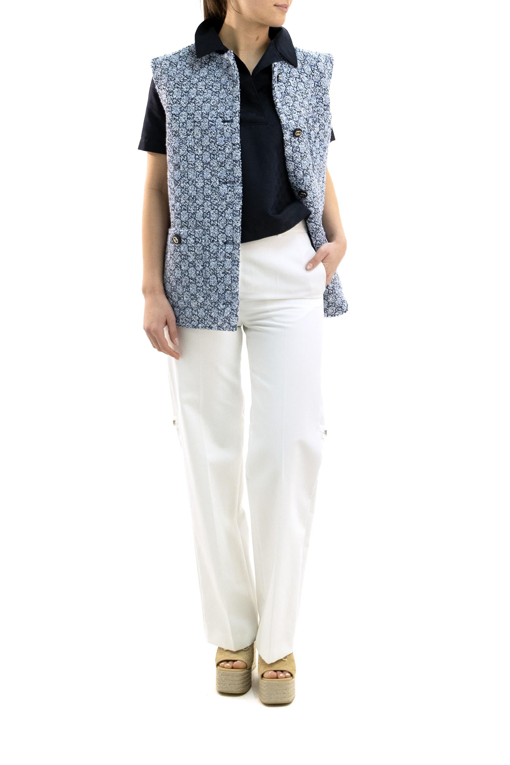 Gilet in Tweed di Cotone GG<BR/> 855777 ZAUE2 4262 GUCCI 