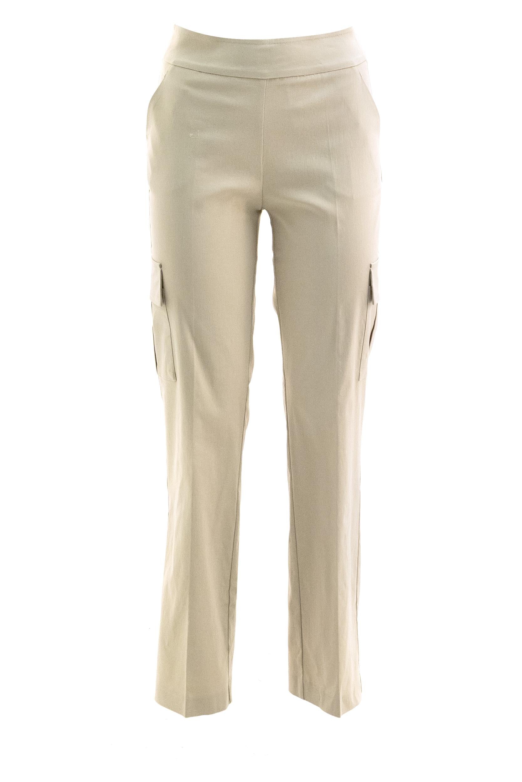 Pantaloni Cargo in tessuto tecnico di colore beige<BR/> KOOL F954 BEIGE AVENUE MONTAIGNE 