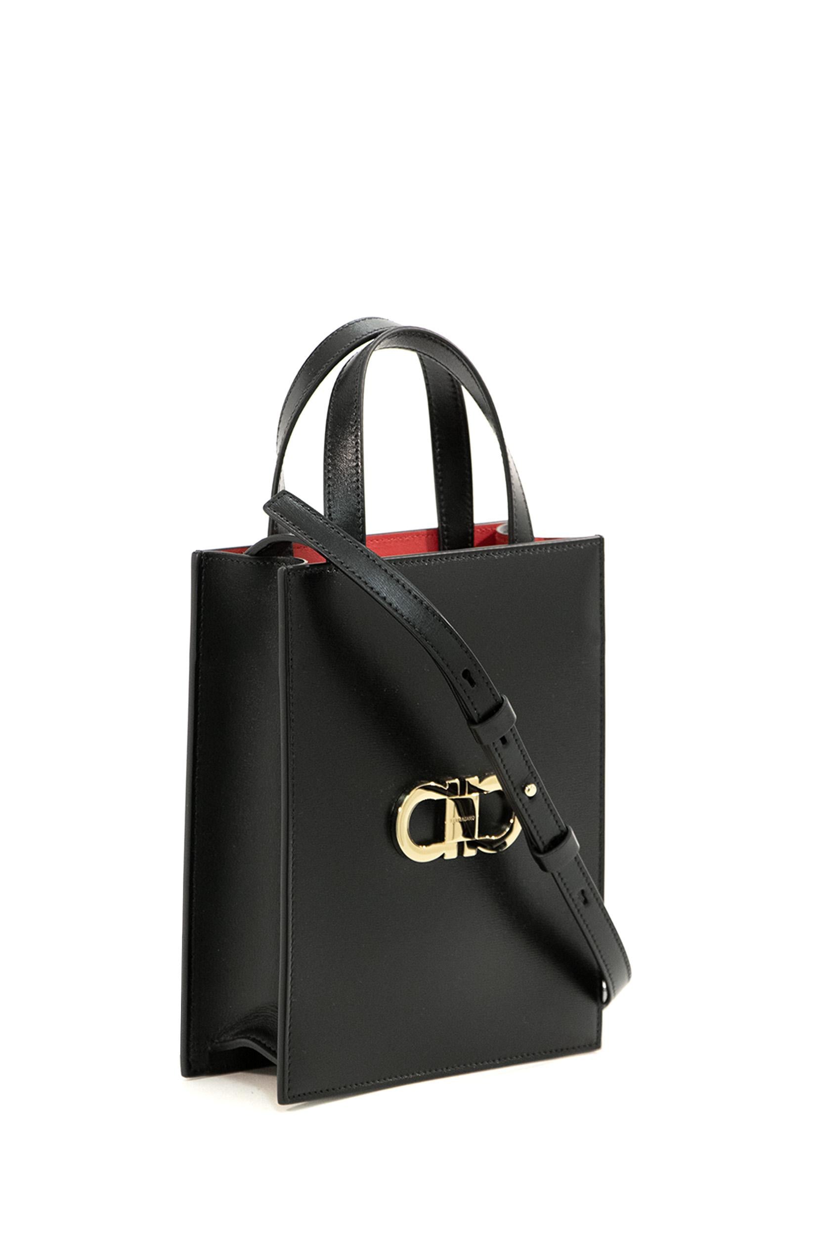 FERRAGAMO 218358 0771687NERO/FLAME