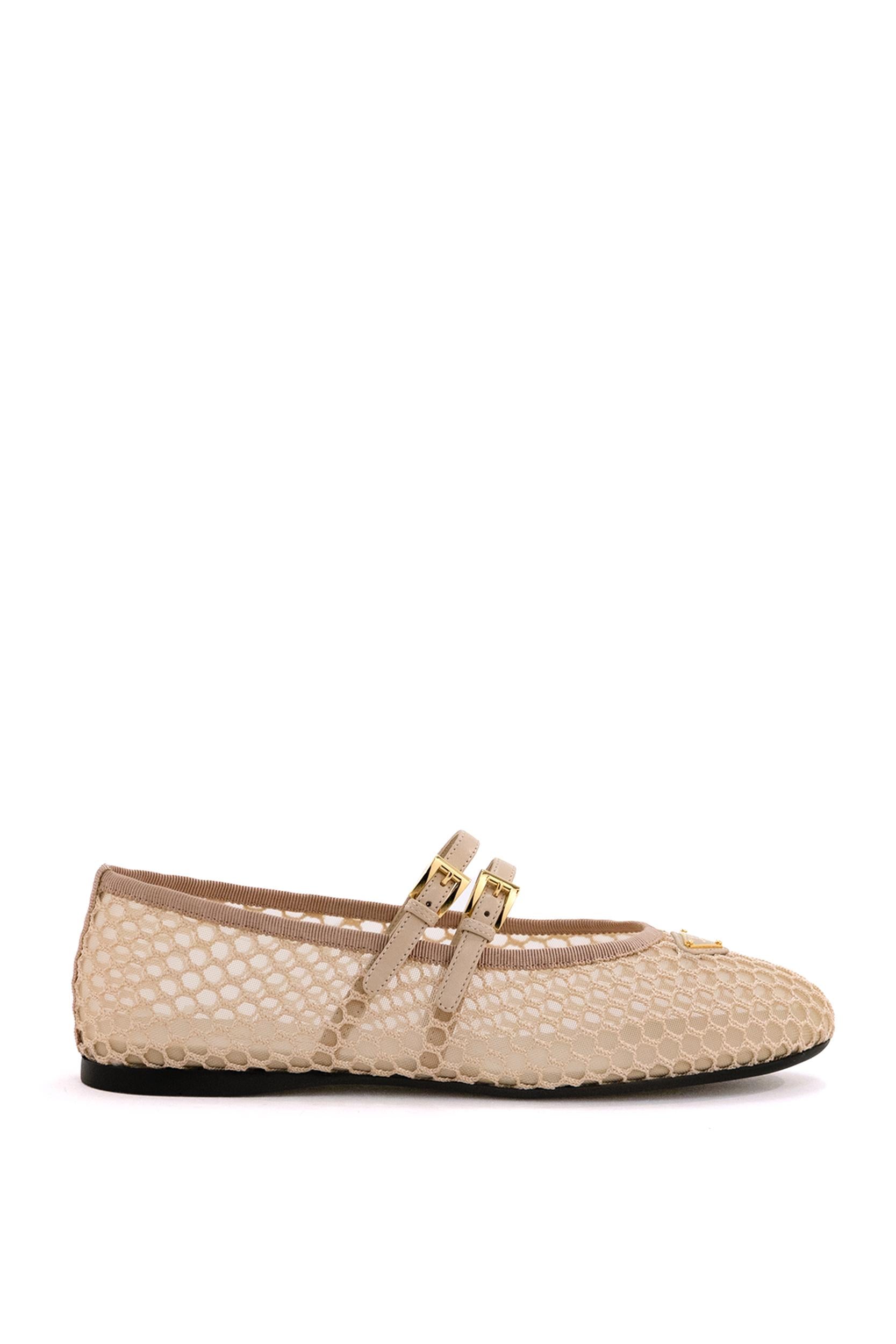 Ballerine in tessuto e rete colore rosa 1F915N F 005 099 F0485 PRADA 