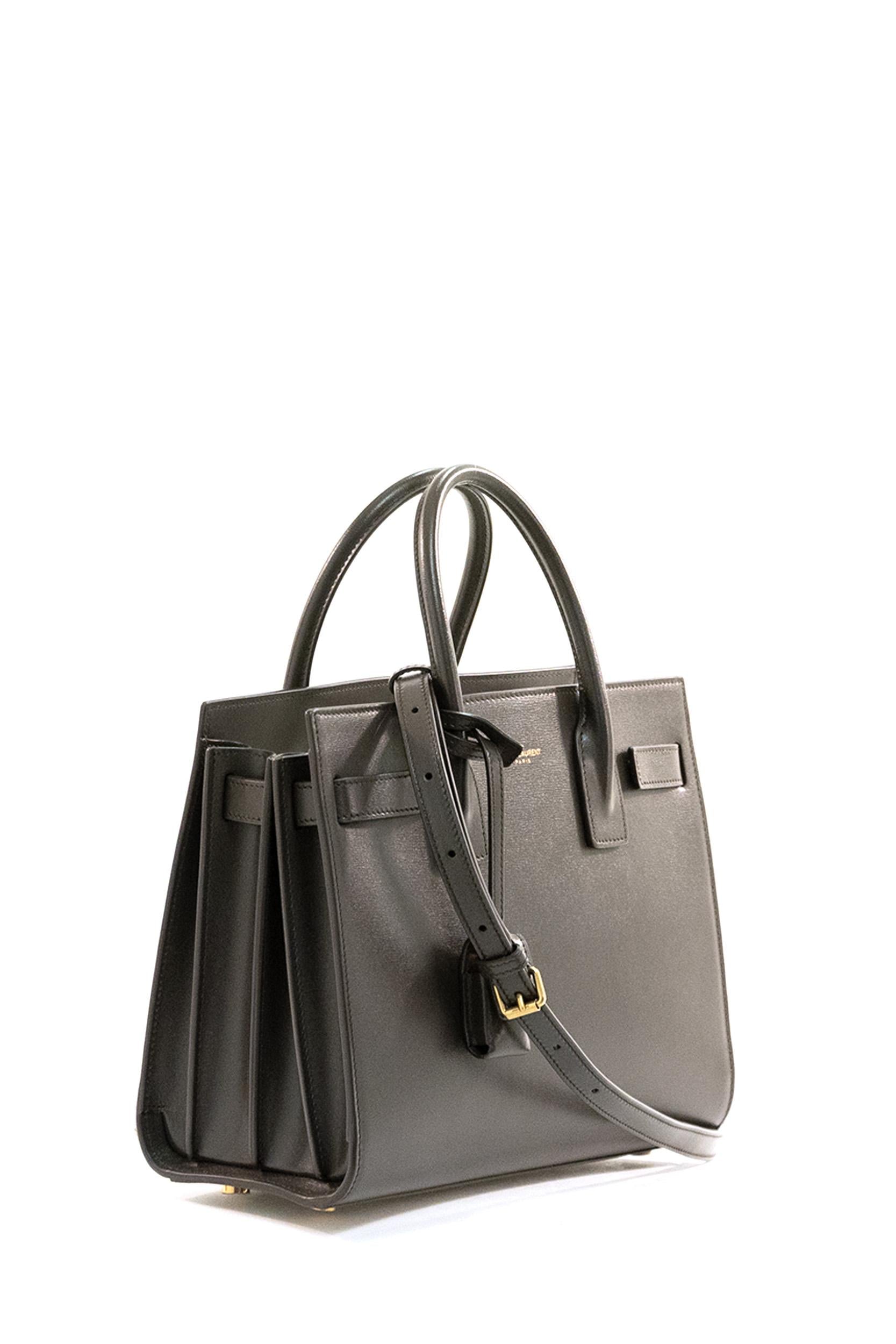 SAINT LAURENT Borsa sac de jour pelle liscia nera 421863 02G9W 1997 SAINT LAURENT 