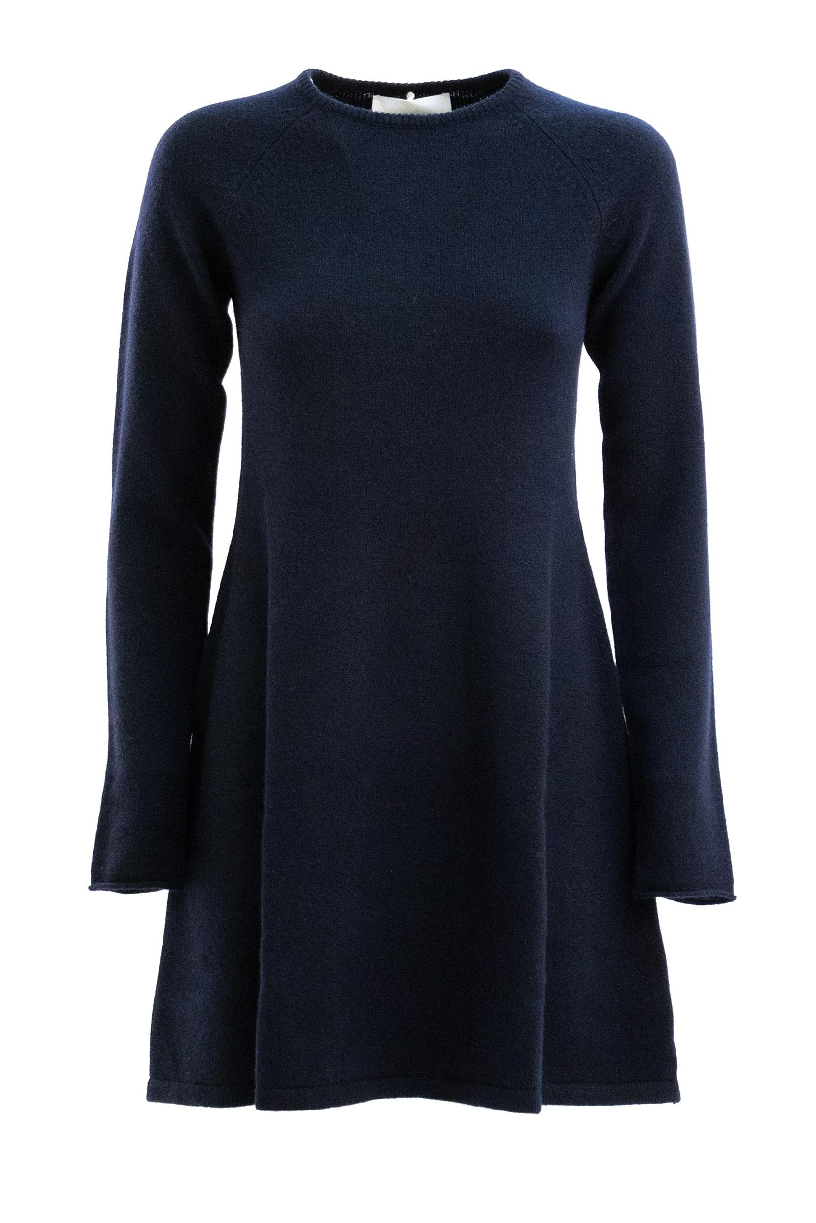 Abito The Didih Cashmere Blu<BR/> 2023263 NAVY LISA YANG 