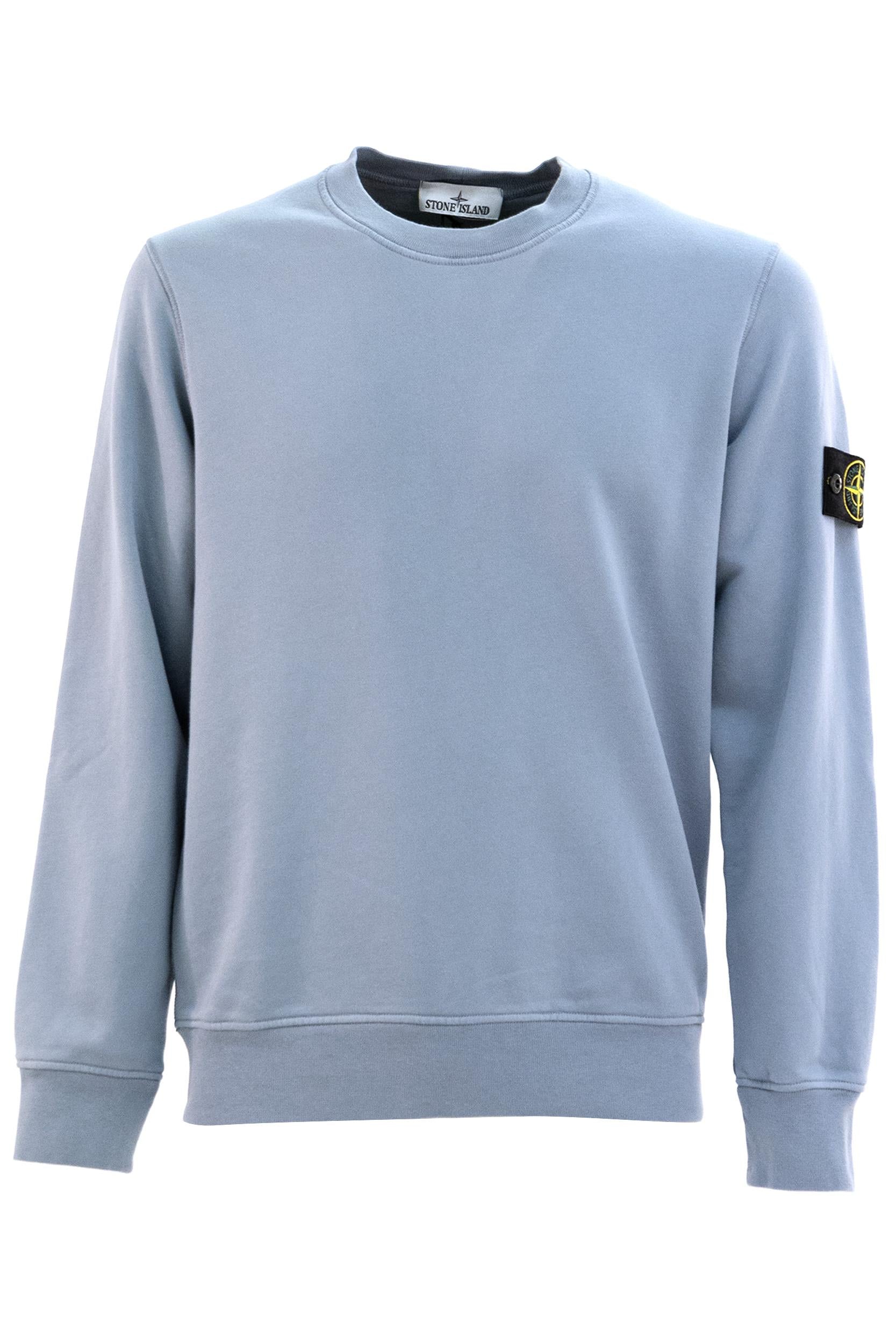 Felpa Girocollo in Cotone<BR/> L1S156100060 S0051 V0024 STONE ISLAND 