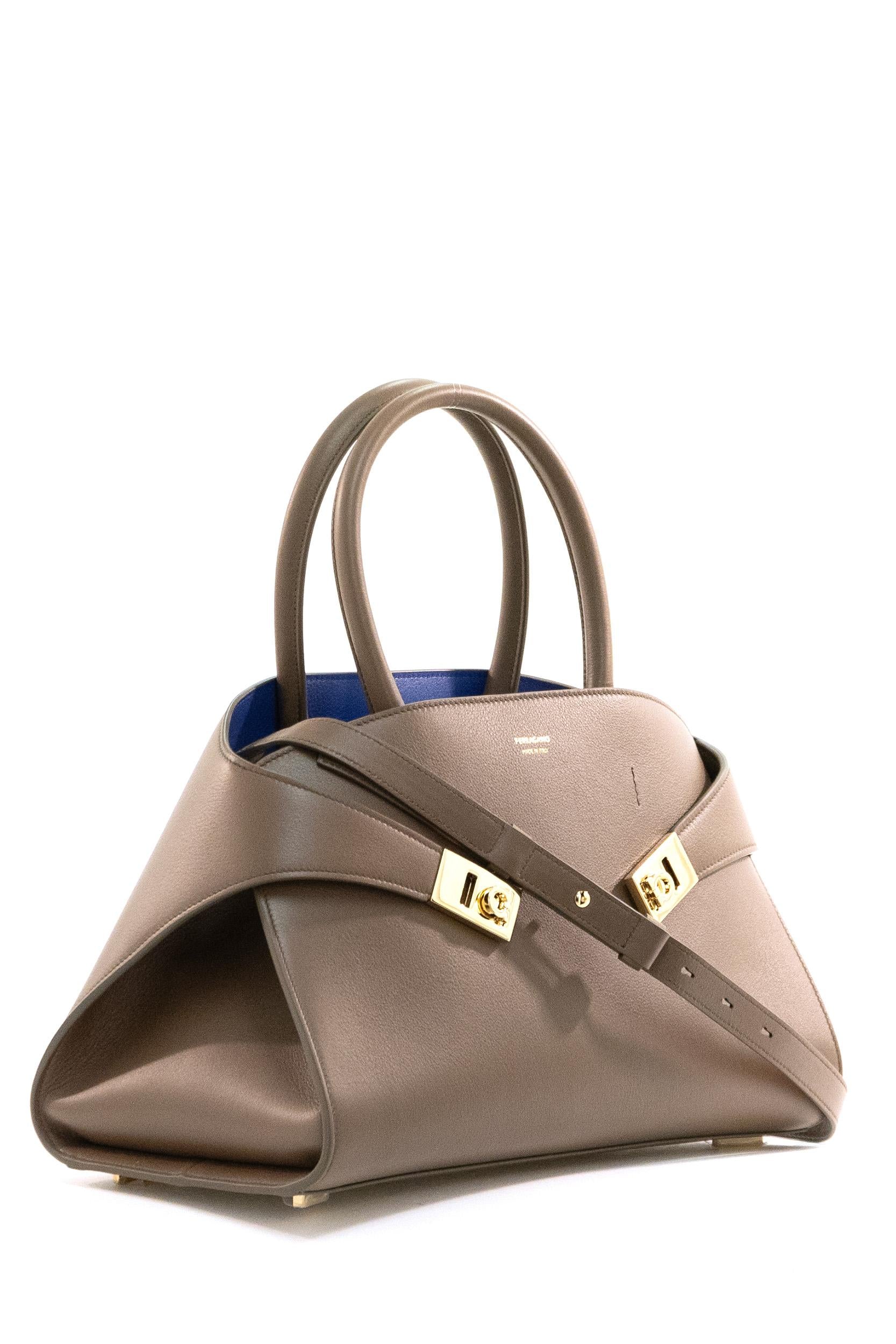 FERRAGAMO Borsa Hug color tortora<BR/> 215608 0771867 LAPIS FERRAGAMO 