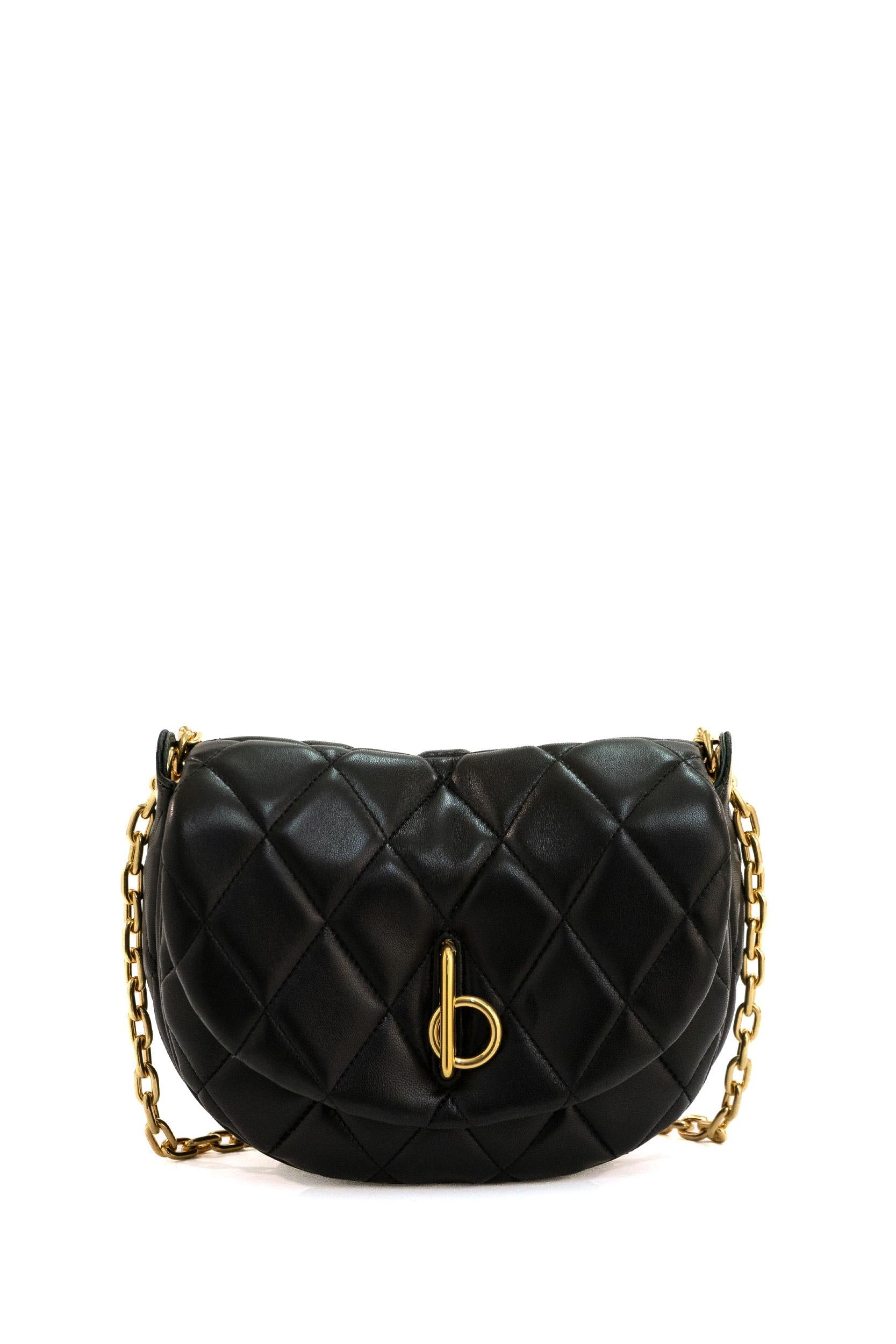 Borsa Rocking Horse<BR/> 8104628 BLACK/GOLD BURBERRY 