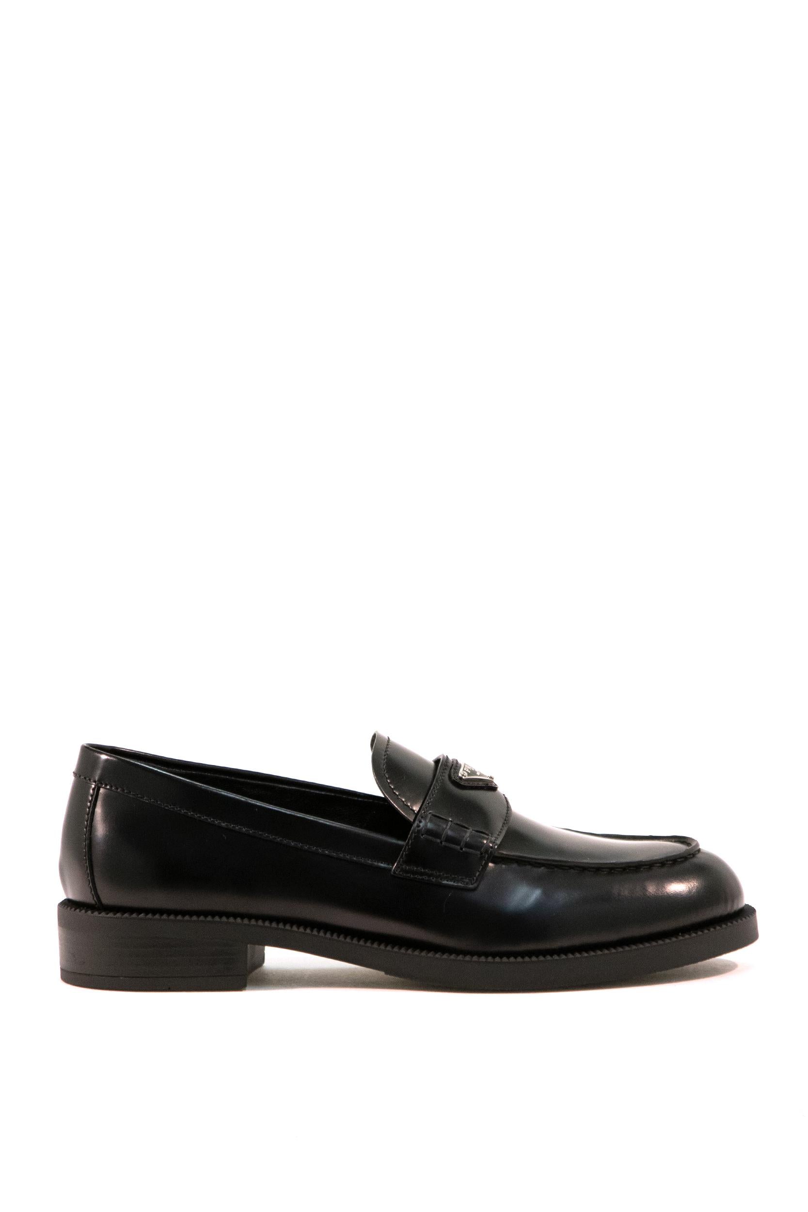 Mocassini in pelle spazzolata<BR/> 1D745N F G025 055 F0002 PRADA 