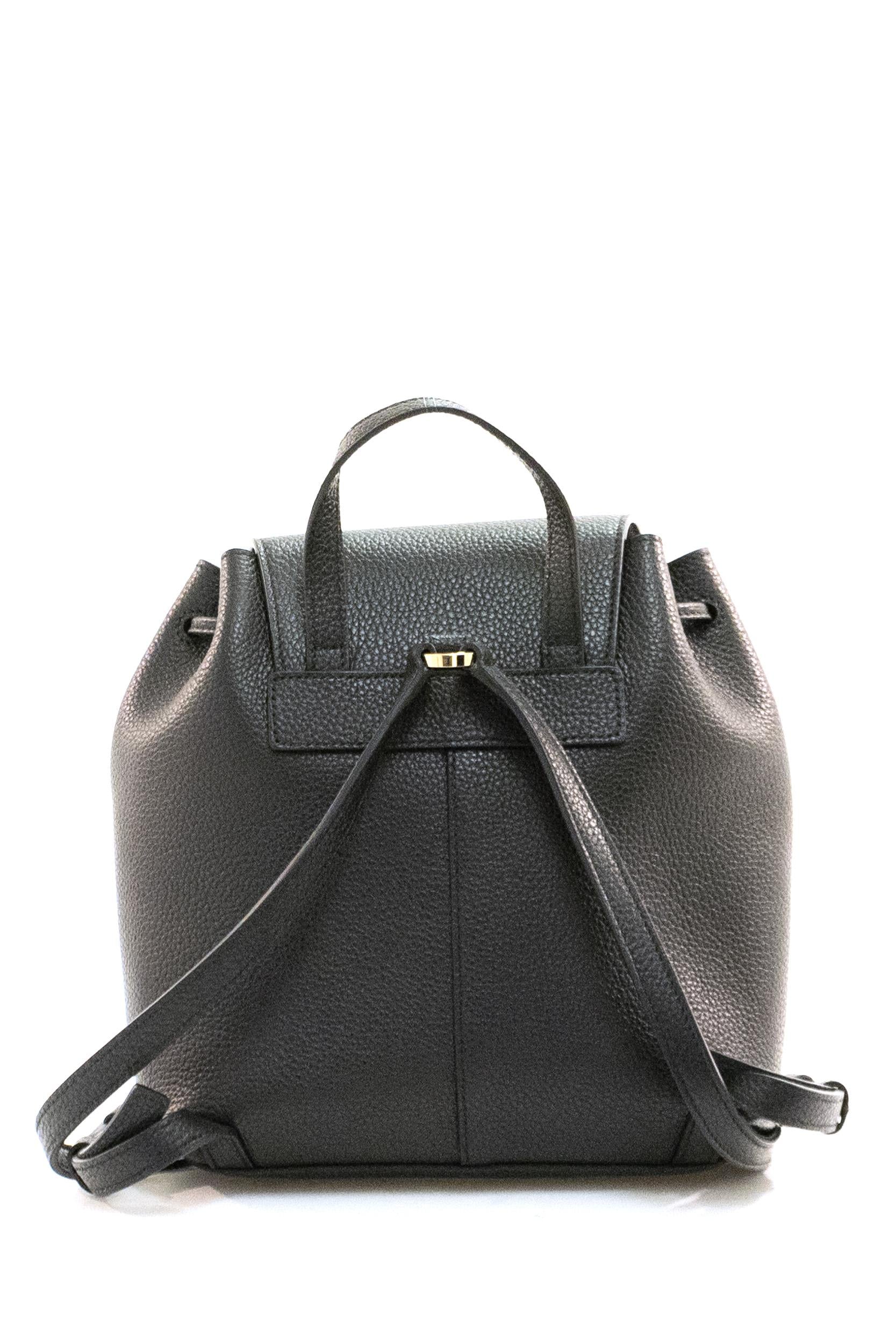 FERRAGAMO Zaino Hug pelle martellata nera<BR/> 220941 0785886 NERO FERRAGAMO 