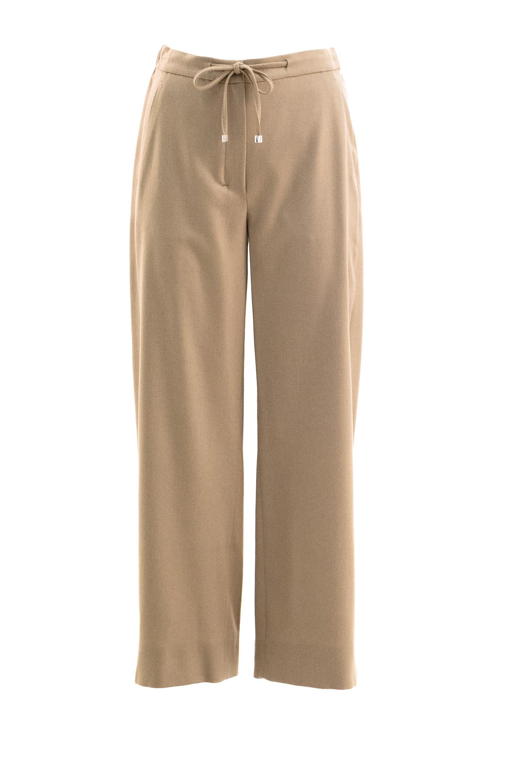 Pantaloni jogging Floria in flanella di lana stretch di colore beige<BR/> FLORIA 030 S MAX MARA 