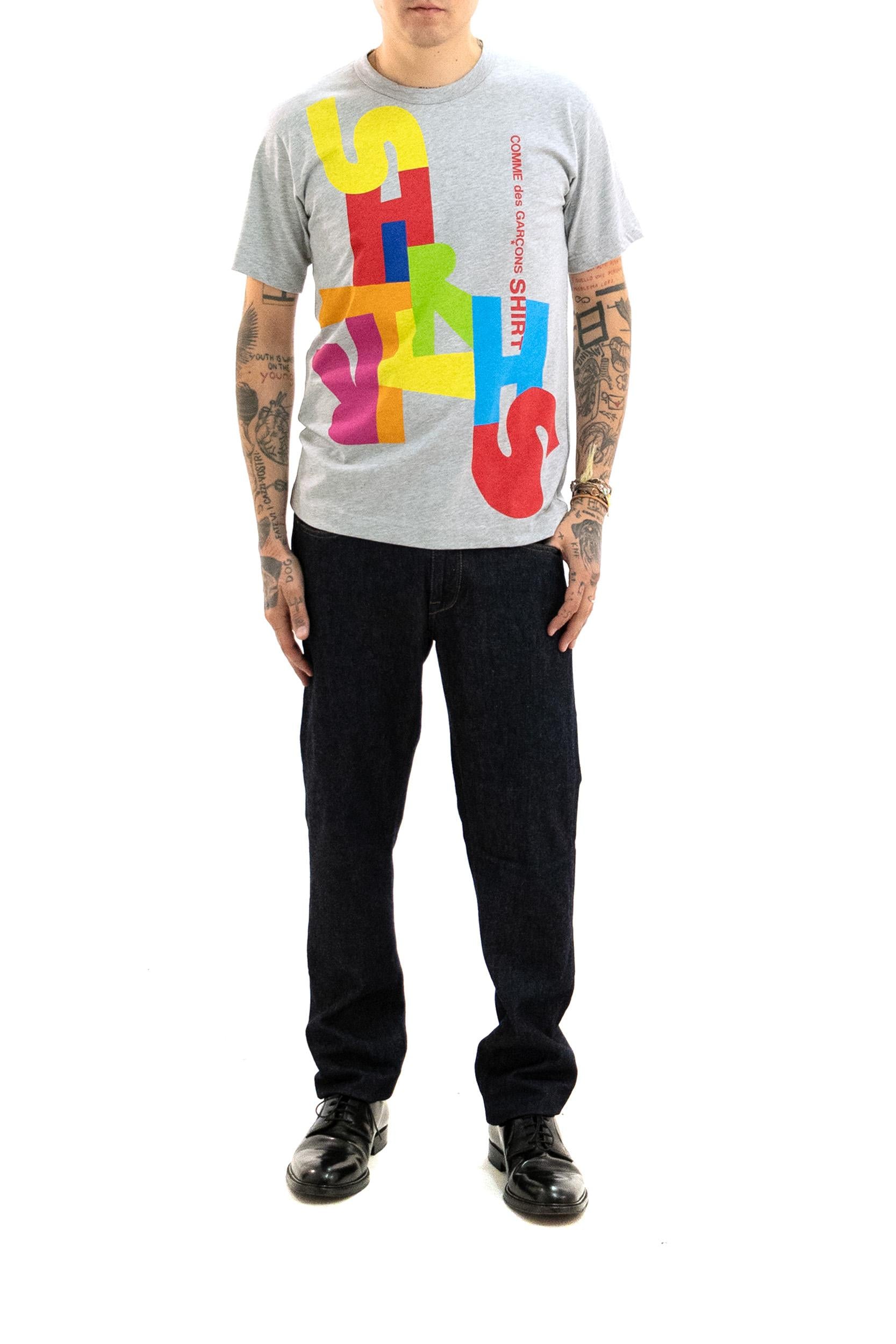 T-shirt Cotone Bianco<BR/> FP-T004 2 CDG SHIRT 