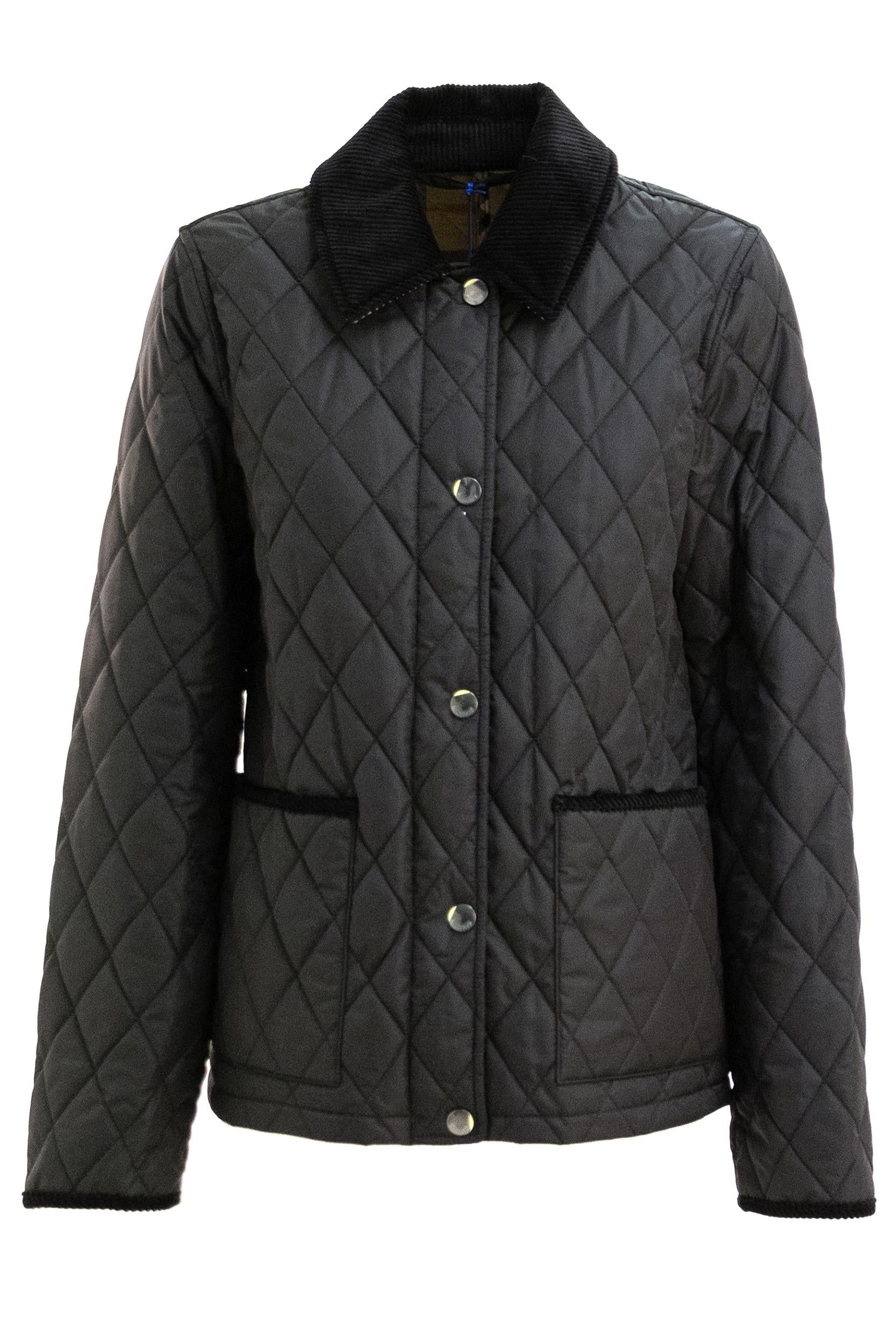 Giacca Trapuntata<BR/> 8107510 BLACK/SAND BURBERRY 