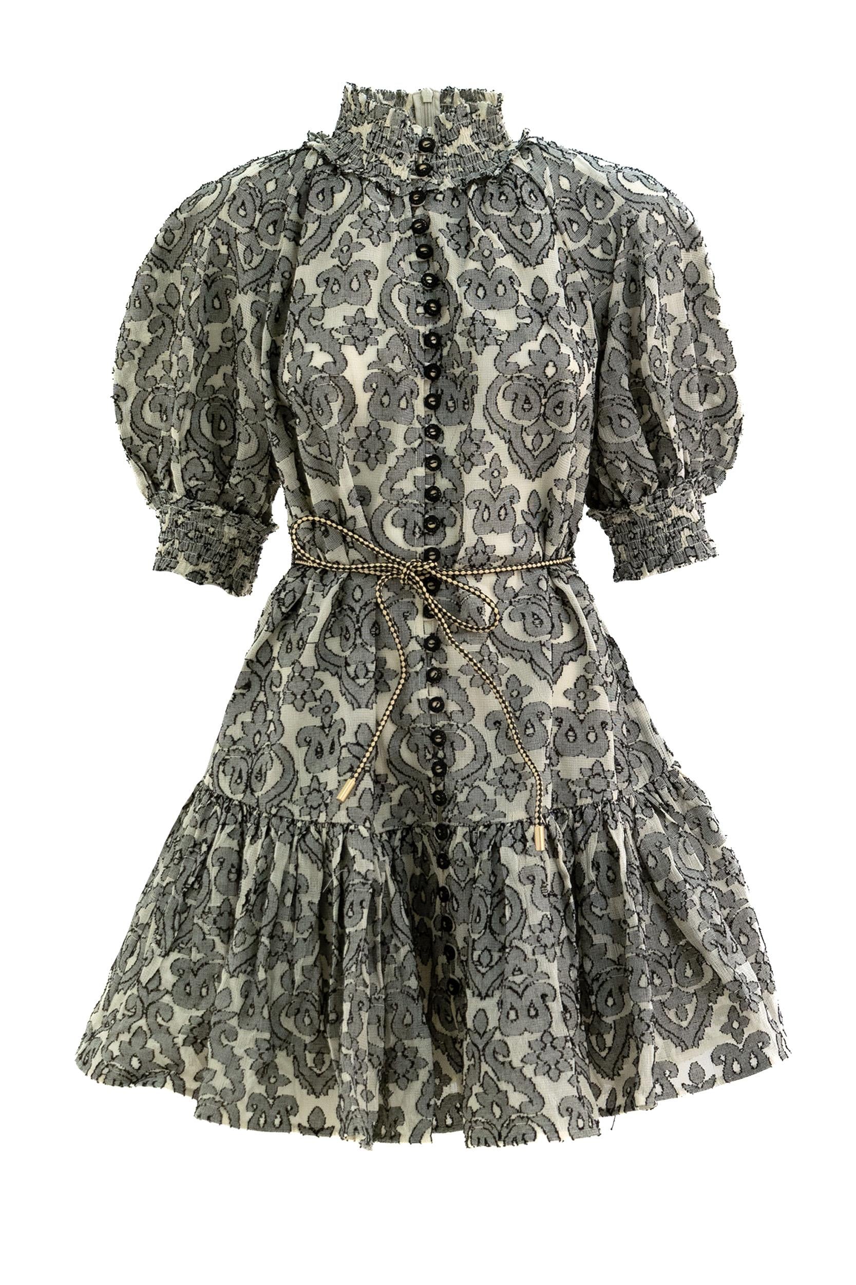 Mini Abito In Cotone 1752DRS251 BLACK ZIMMERMANN 