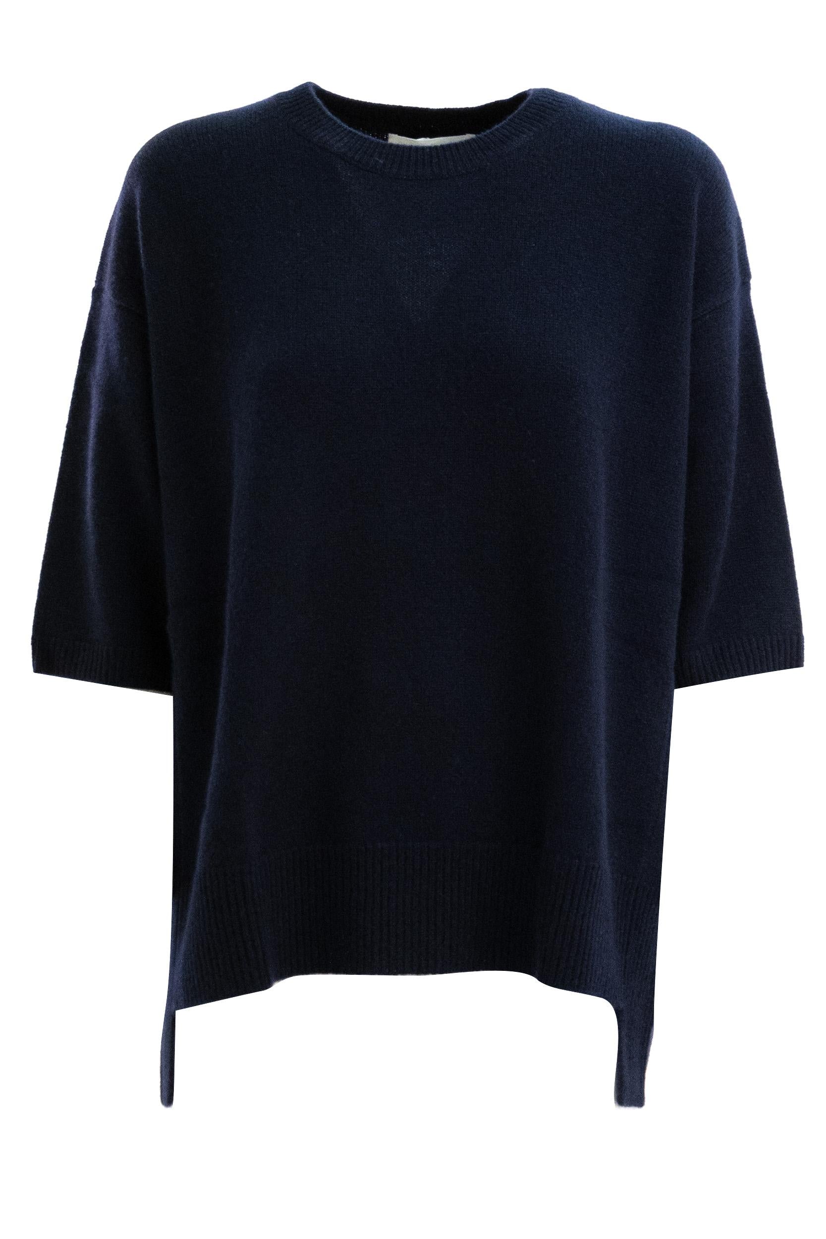 Maglia The Camille Cashmere Blu<BR/> 202121 NAVY LISA YANG 