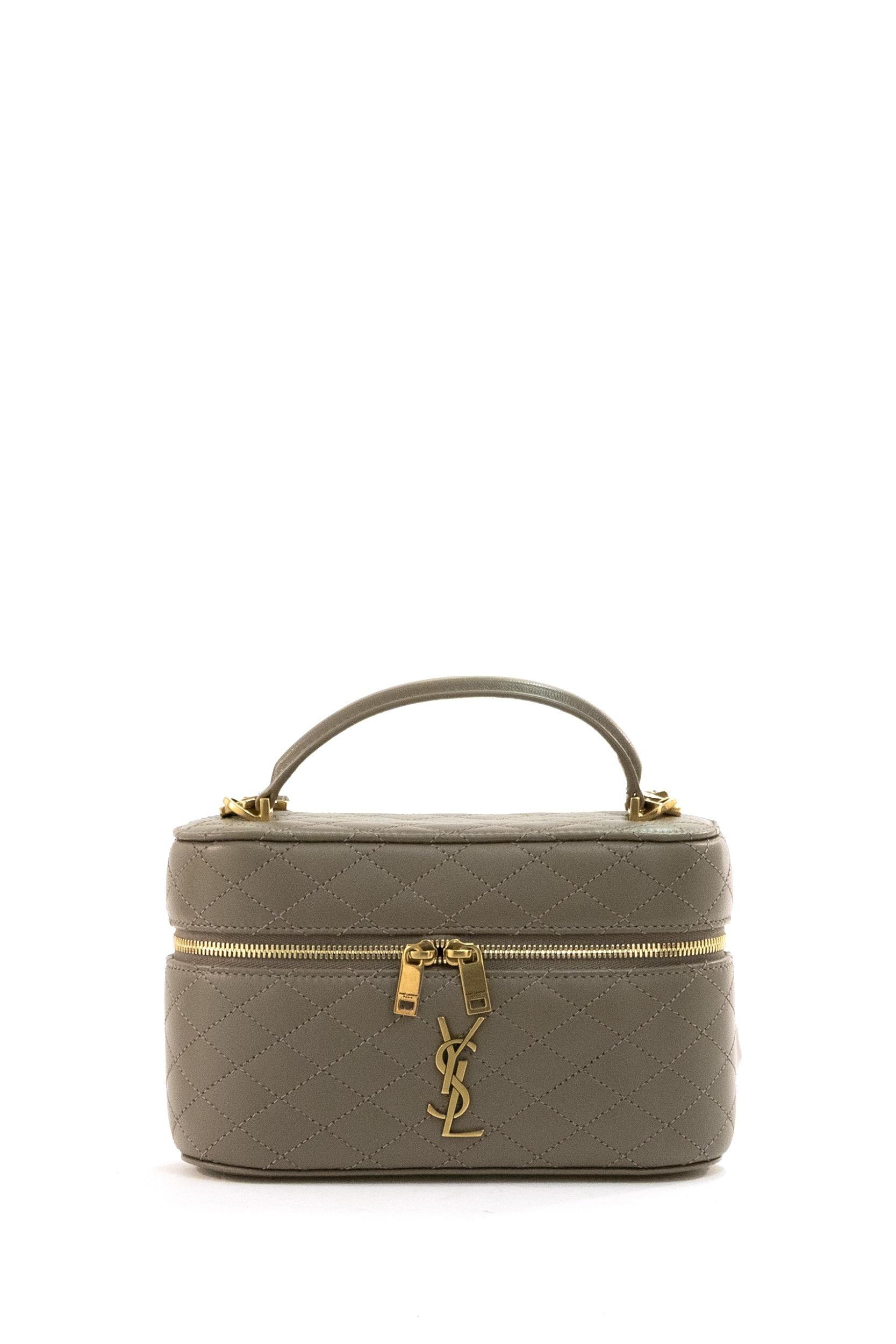 Borsa Gaby Mini in Pelle colore tortora<BR/> 766731 1EL07 1799 SAINT LAURENT 