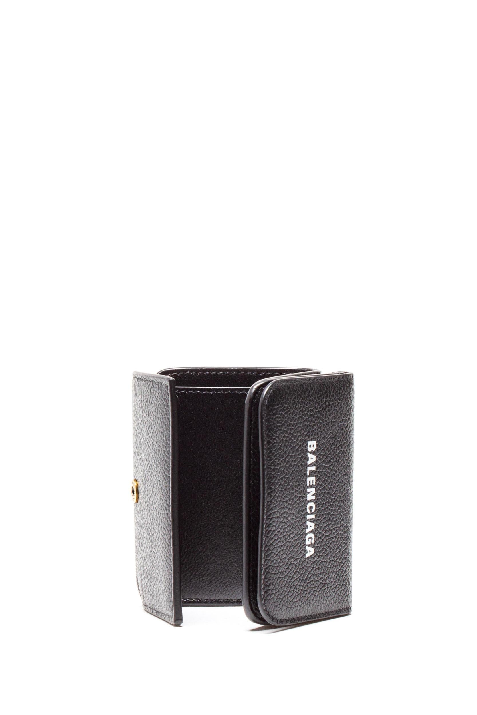Mini Portafoglio in Pelle<BR/> 593813 1IZIM 1090 BALENCIAGA 