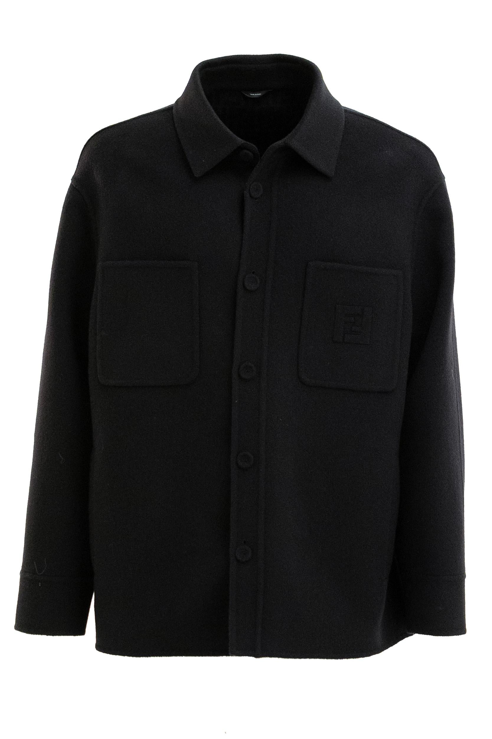 Blouson in lana di colore nero<BR/> FW1500 AVIX F1FL8 FENDI 