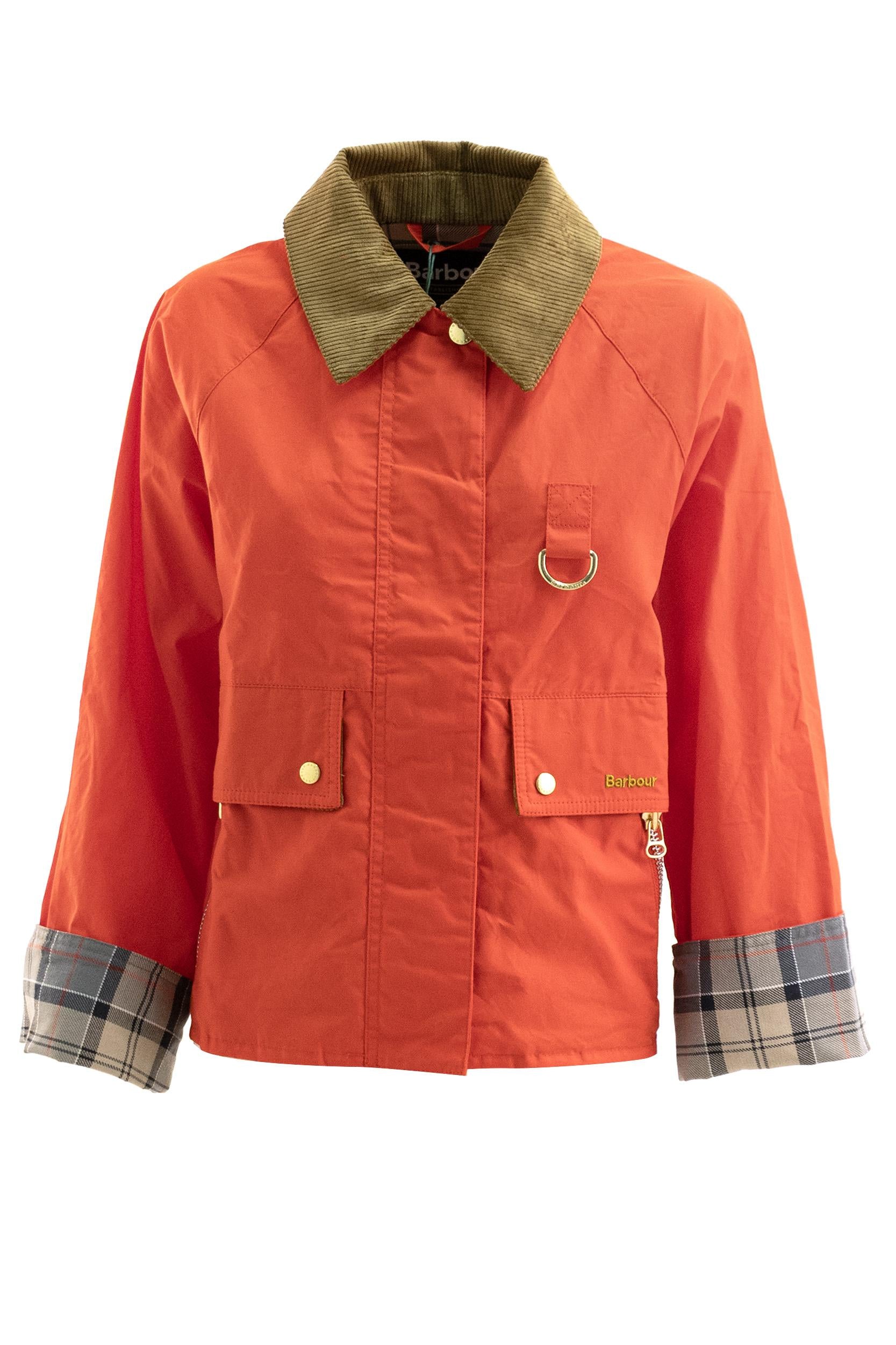 Giacca Mackworth in cotone di colore rosso <BR/> LCA0398 LCA RE51 BARBOUR 