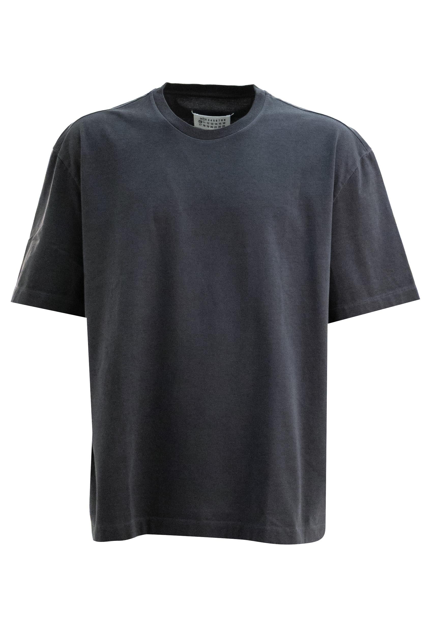 T-shirt Effetto Washed in Cotone<BR/> S50GC0646 S23883 855 MAISON MARGIELA 