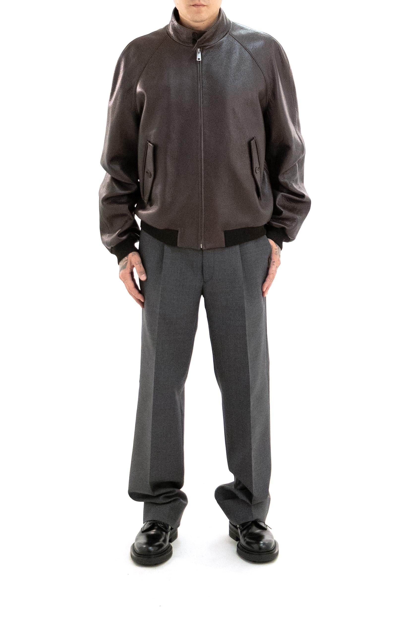 Bomber in Pelle<BR/> UPW576 S OOO 17T8 F0003 PRADA 