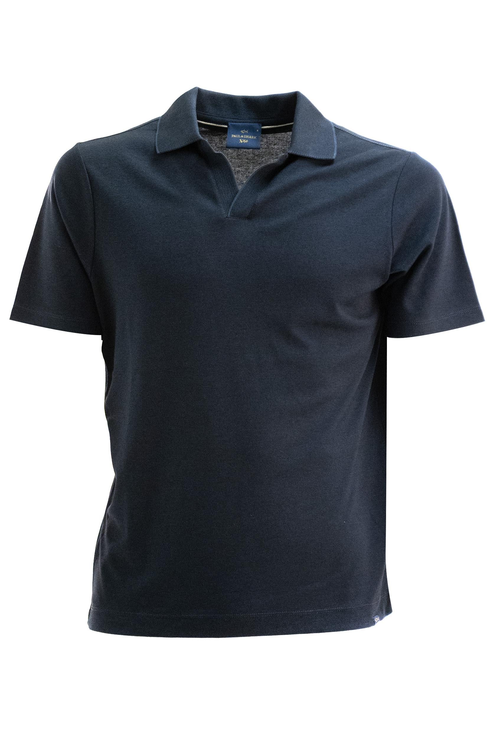 Polo Open Collar X-Soft in Cotone Interlock<BR/> 26411254 013 PAUL & SHARK