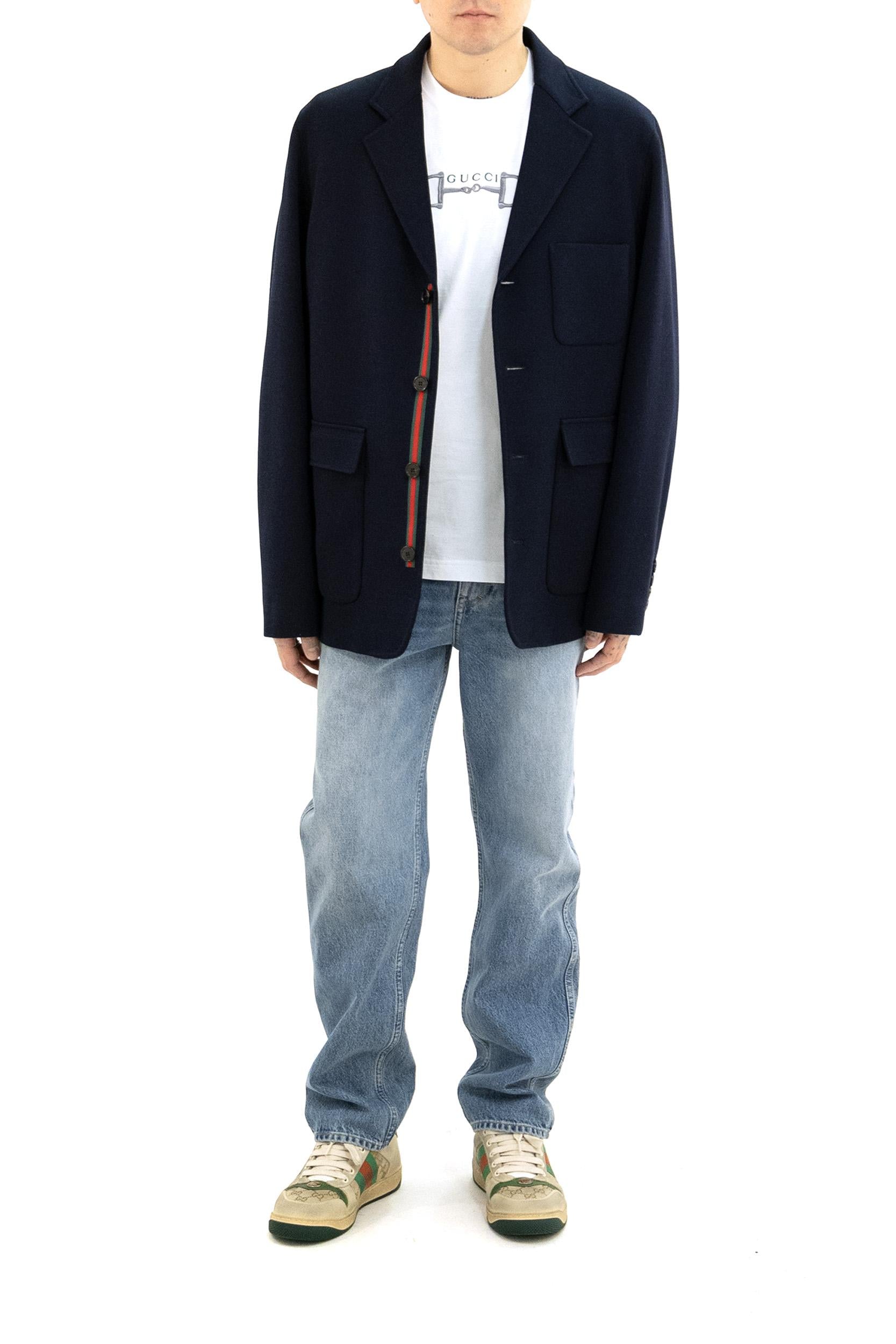 Giacca in Jersey di Cotone<BR/> 846713 ZAM6R 4240 GUCCI 