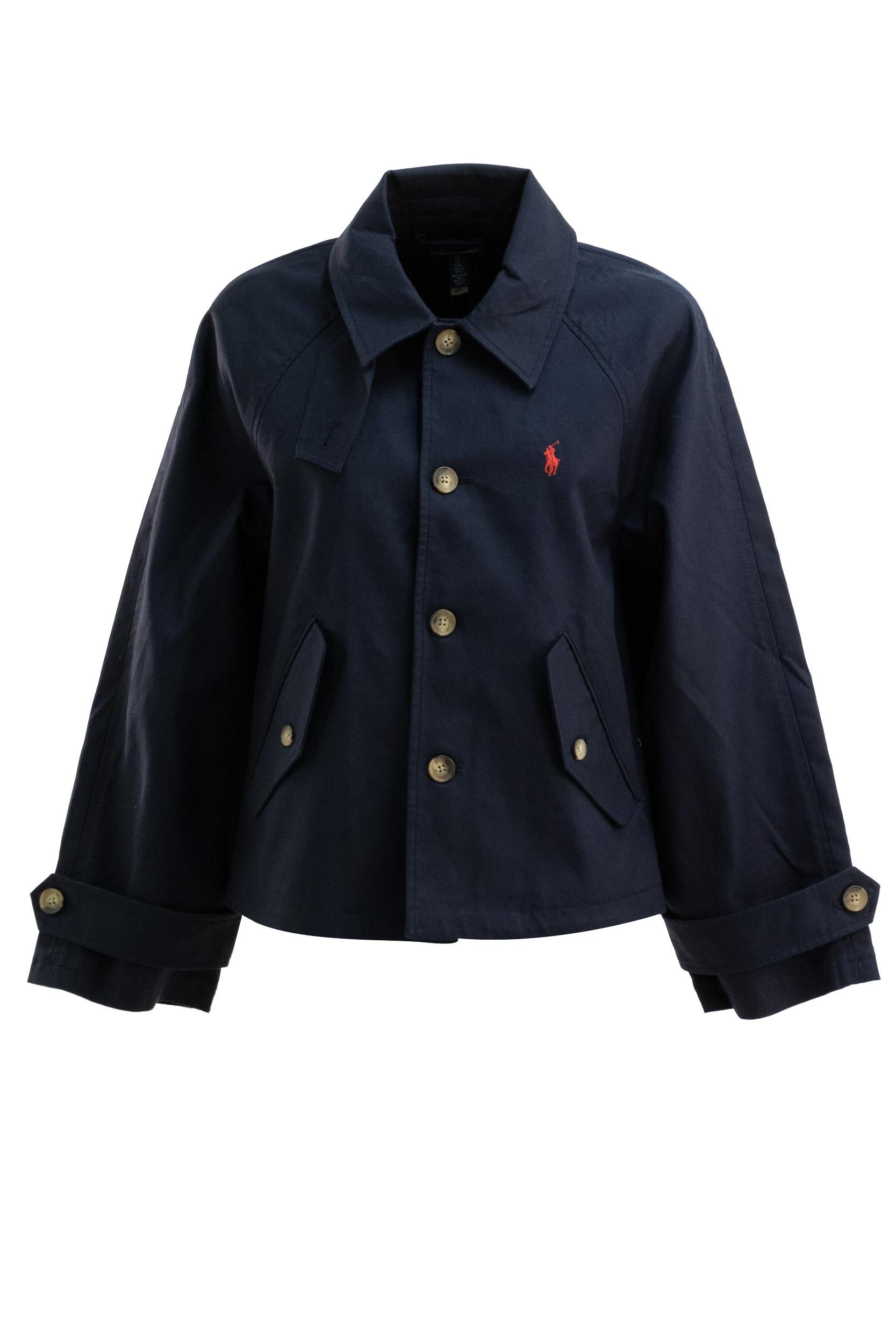 Giacca in Twill di Cotone<BR/> 211A93141003 NAVY POLO RALPH LAUREN 
