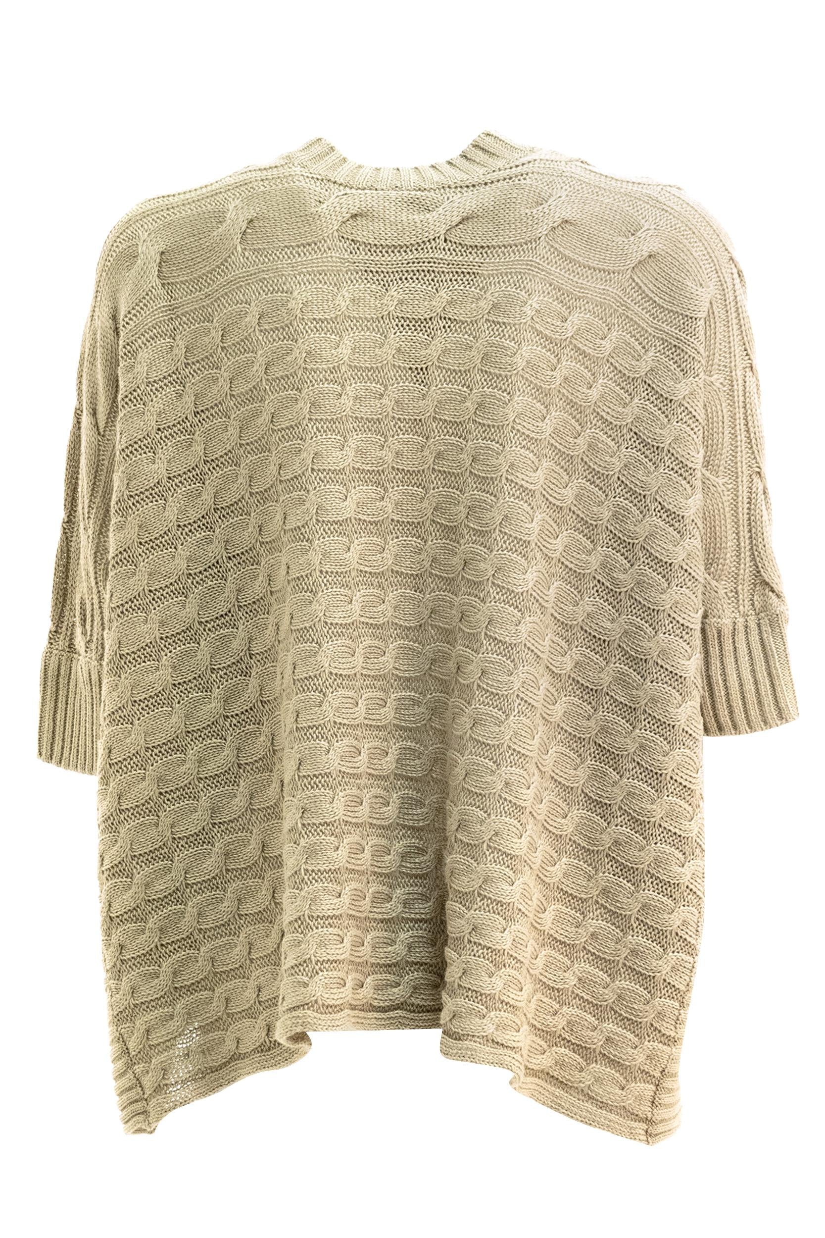 Cardigan in lino color beige<BR/> MXMERESIA 002 MAX MARA 