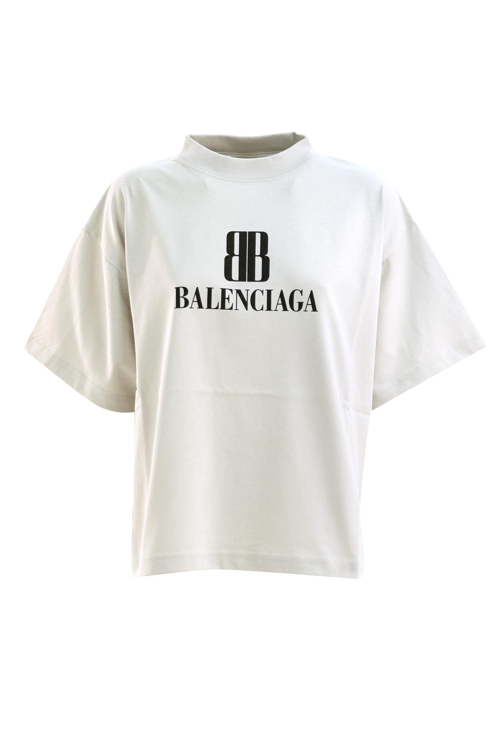 Balenciaga T-shirt for women, white - Cumini
