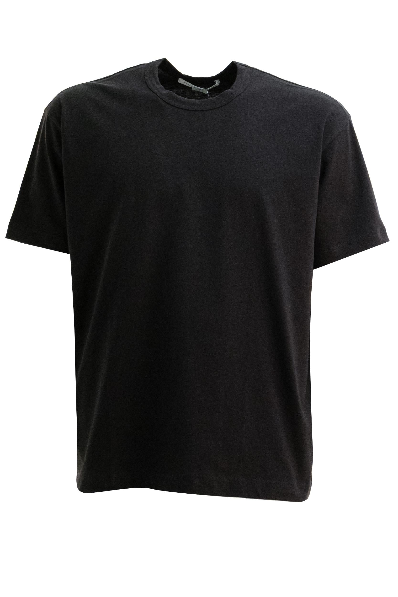 T-shirt in cotone di colore nero<BR/> FQ-T008 1 CDG SHIRT 