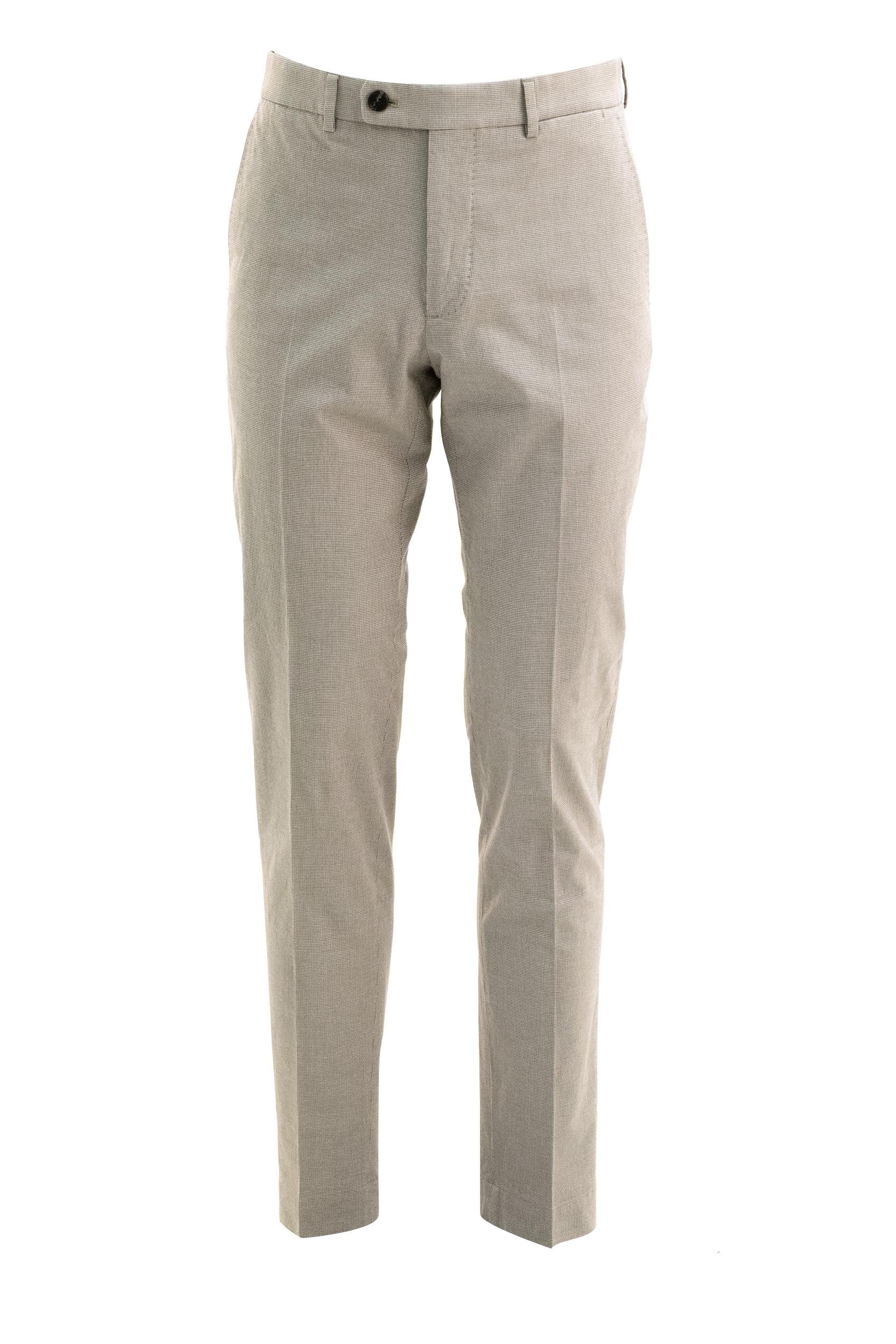 Pantaloni in cotone di colore beige <BR/> 1W0099 90477 400 INCOTEX 