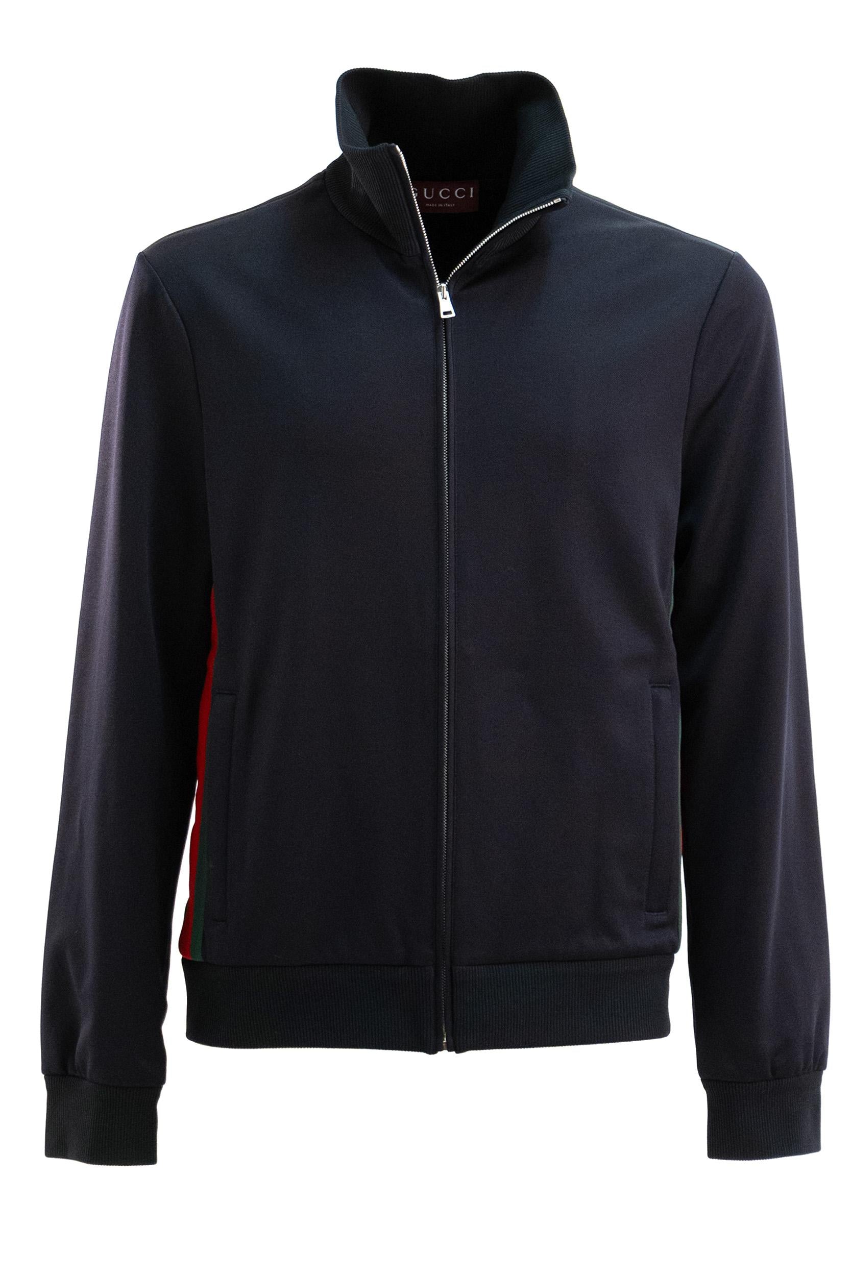 Giacca in jersey tecnico di colore blu <BR/> 854676 XJHOO 4330 GUCCI 