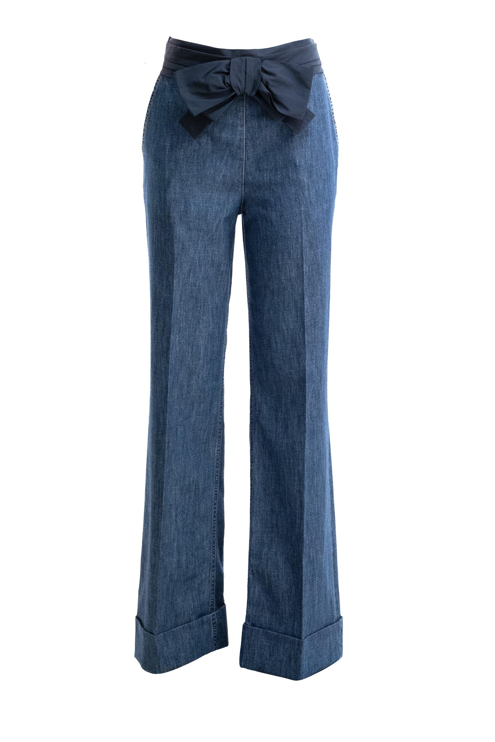 Pantaloni in Denim<BR/> 7B3DD20Q7MR 558 VALENTINO GARAVANI 