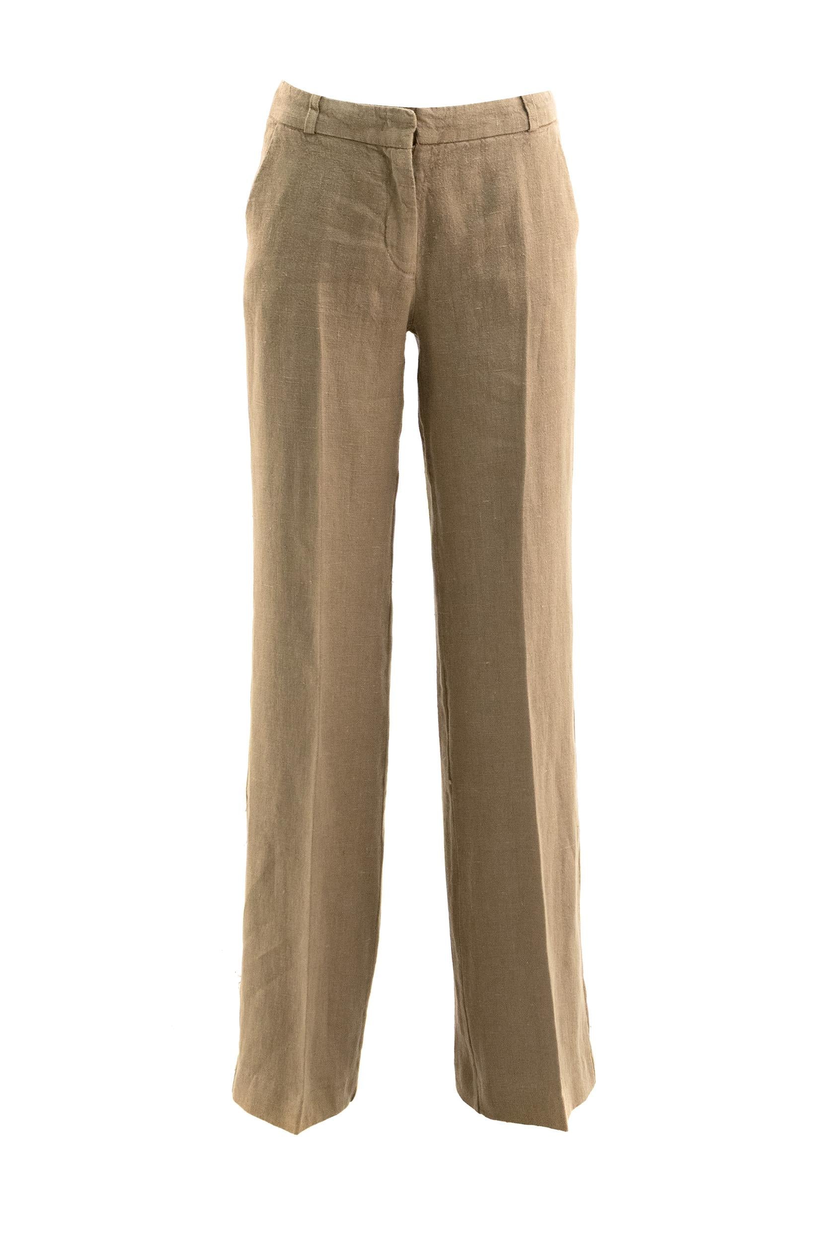 Pantaloni Ampi in Lino<BR/> KP282HT4502 522 KILTIE 