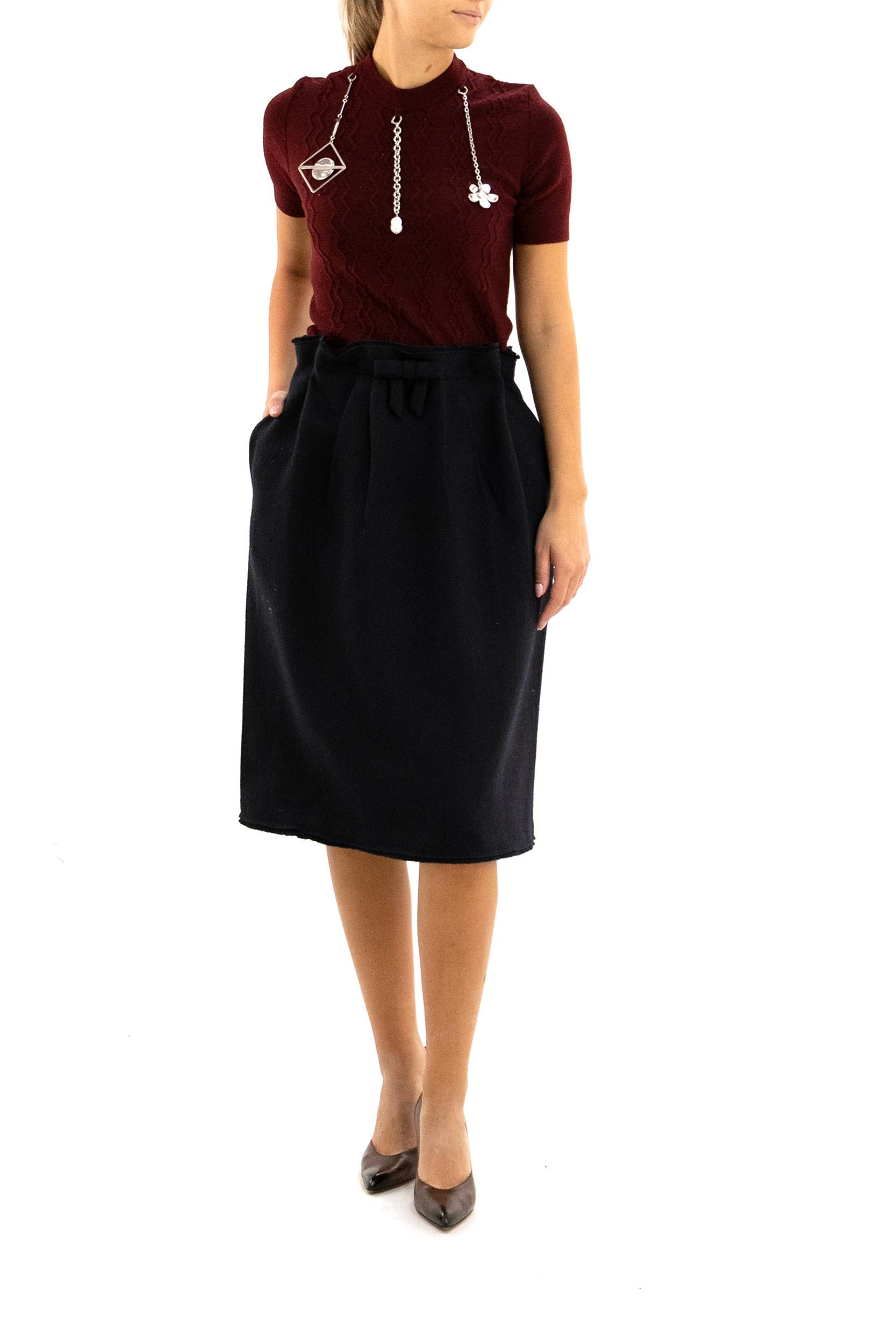 Pullover in lana color bordeaux con ciondoli<BR/> P24V2H S OOO 17KD F0399 PRADA 