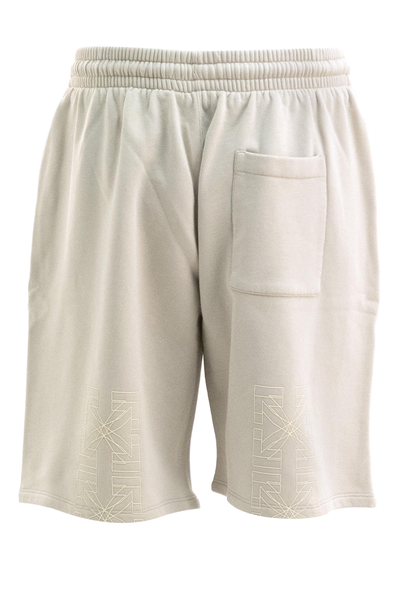 Shorts in Felpa in Cotone<BR/> 44MCI013S26F004270 PUMICE STONE OFF WHITE 