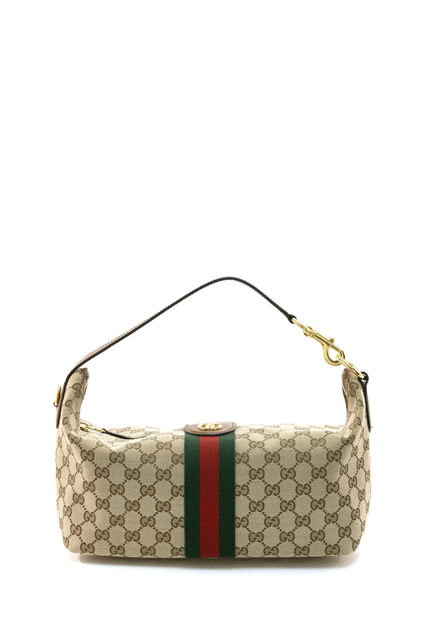 Borsa a mano Gucci Vanit in tessuto GG beige e marrone<BR/> 857799 FAFUF 9870 GUCCI 