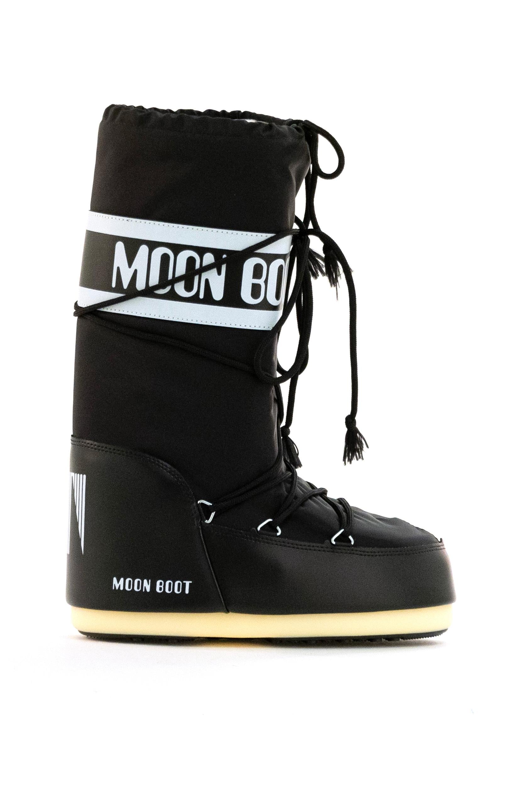 Stivali da neve Moon Boot Icon in nylon color nero<BR/> 80D1400440 N001 MOON BOOT 