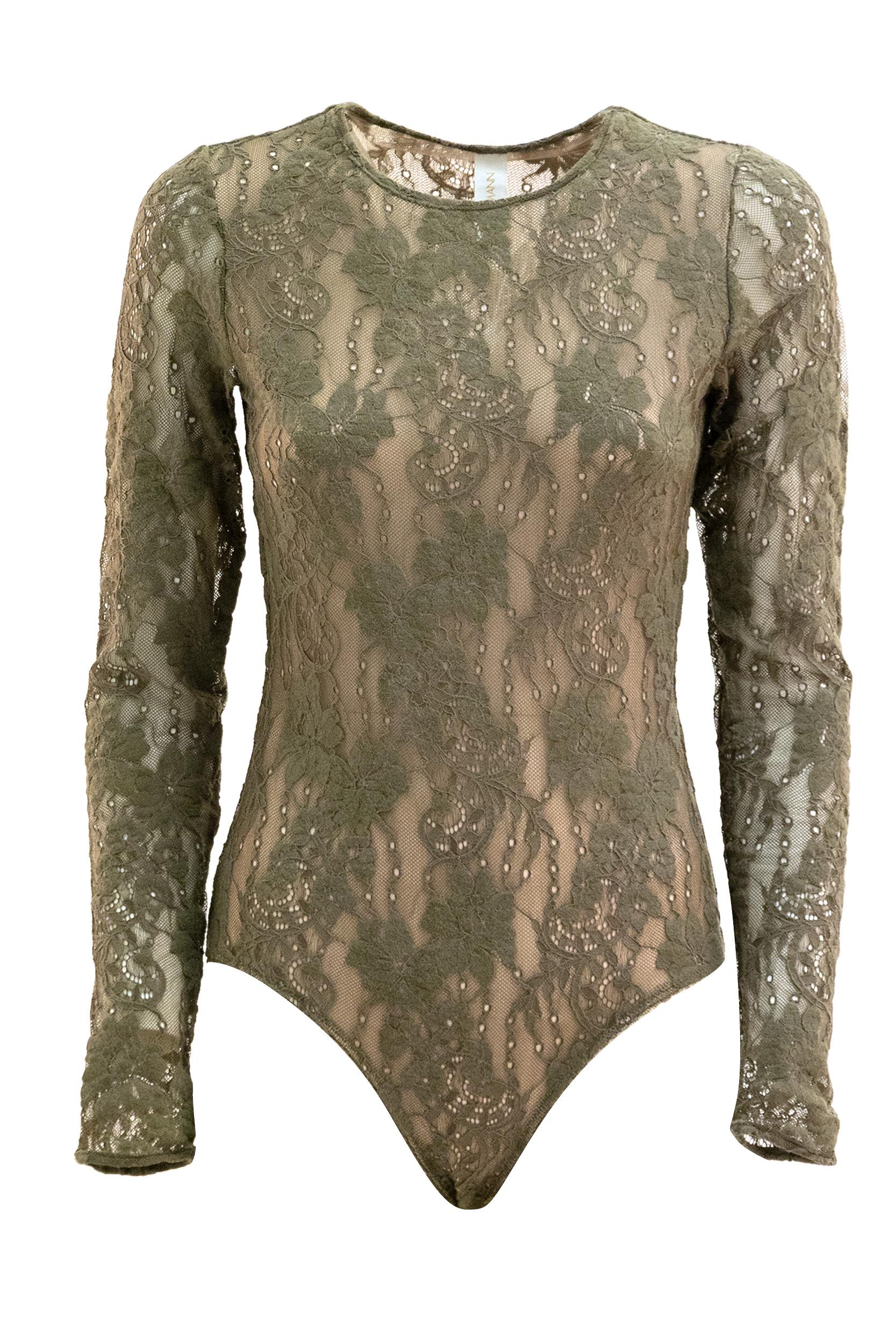 Body in Pizzo<BR/> 8622TC26R DARK OLIVE ZIMMERMANN 