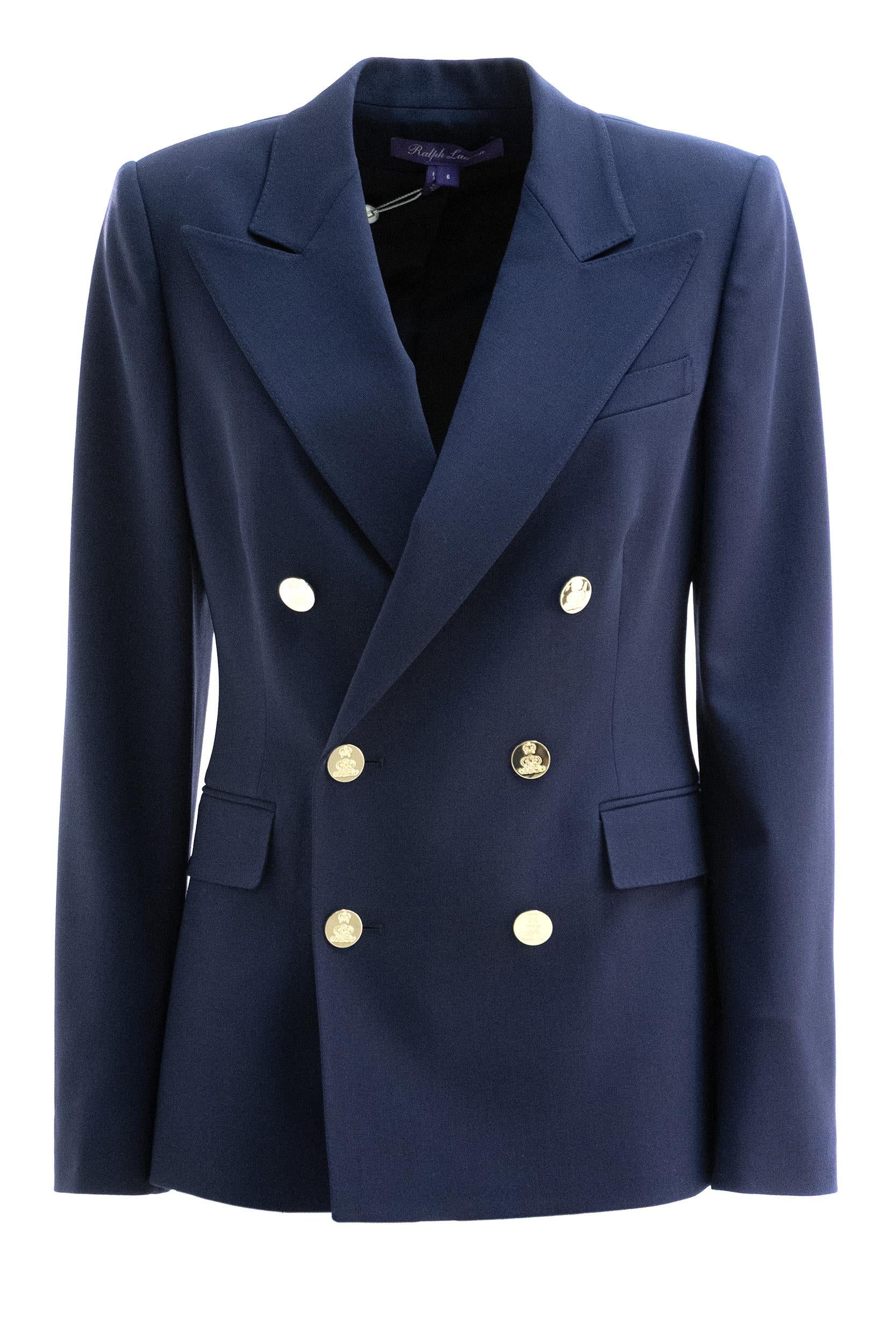Giacca in lana di colore blu <BR/> 290963057002 NAVY RALPH LAUREN 