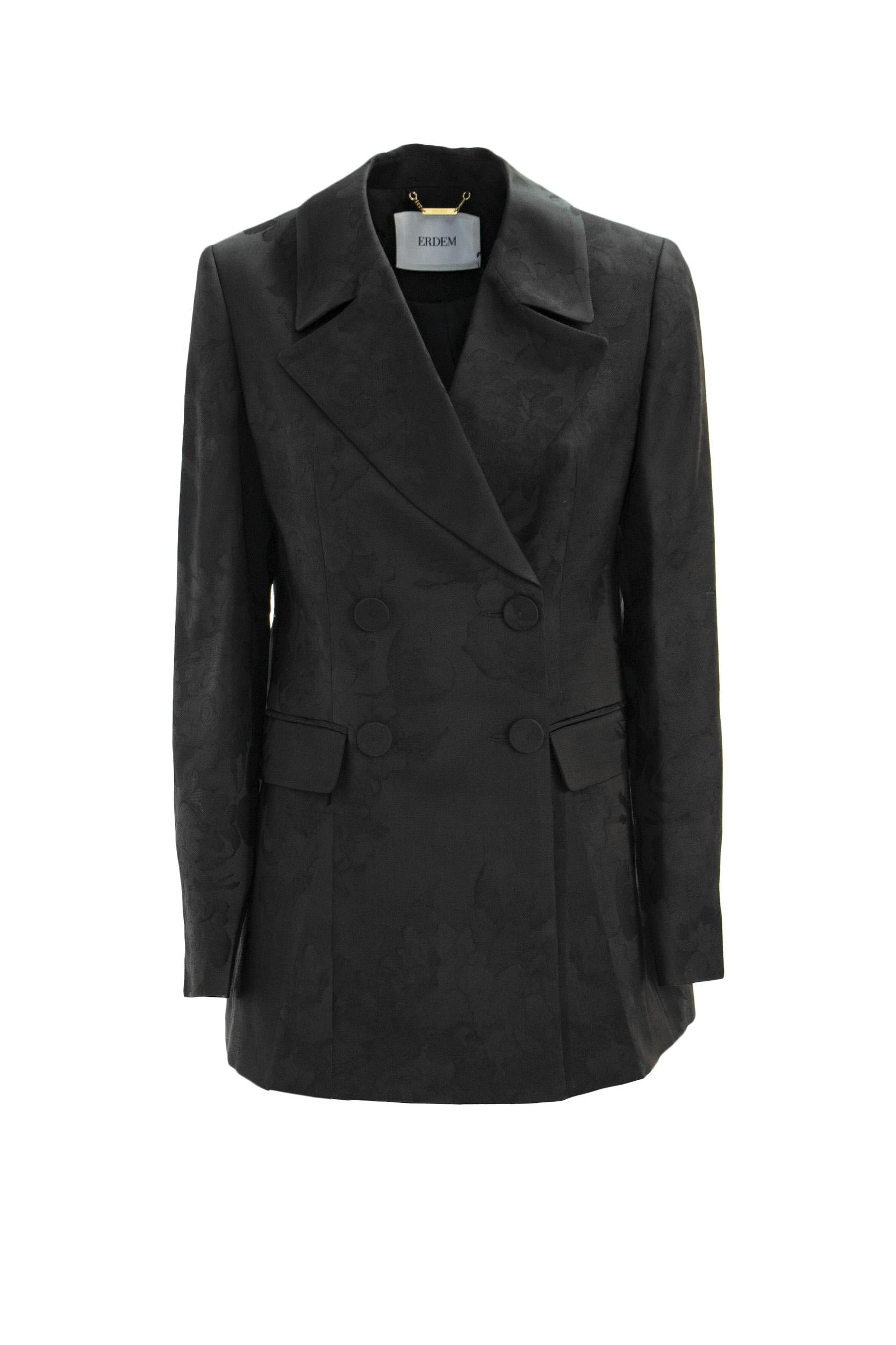 Cappotto Aurelia<BR/> 7574BWJ BLACK ERDEM 