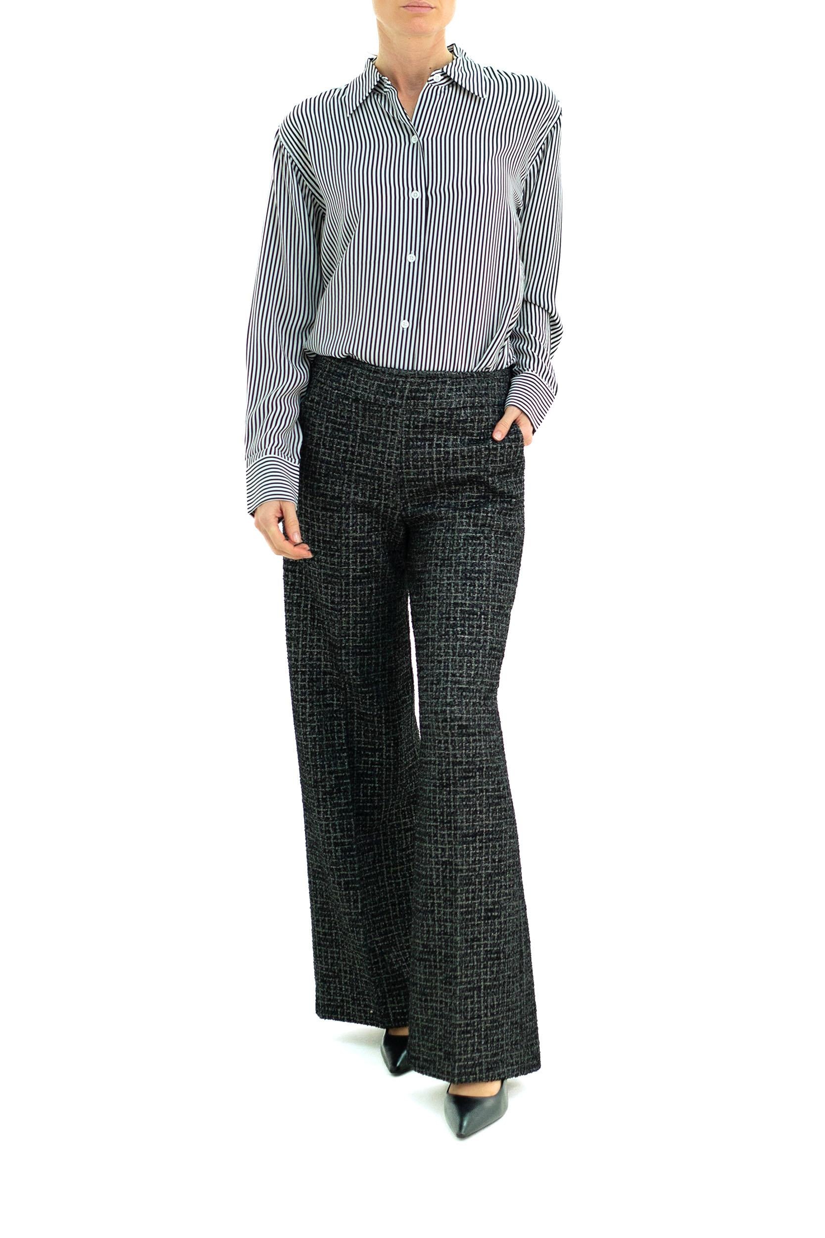 Camicia<BR/> Q2982-E900 WHITE/BLACK EQUIPMENT FEMME 