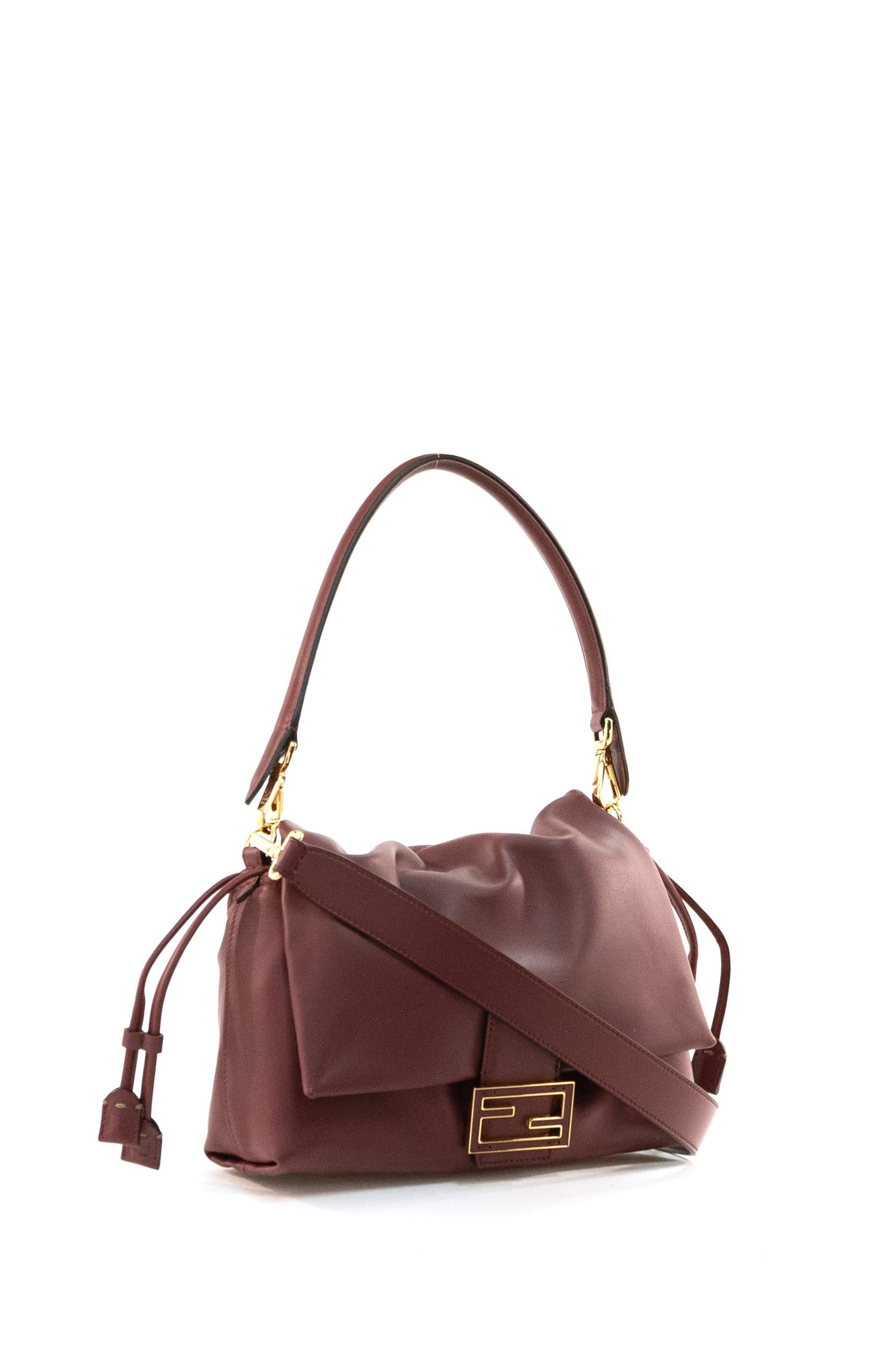 Borsa Mamma Baguette Media in Nappa<BR/> 8BR833 AQ0D F0YPU FENDI 