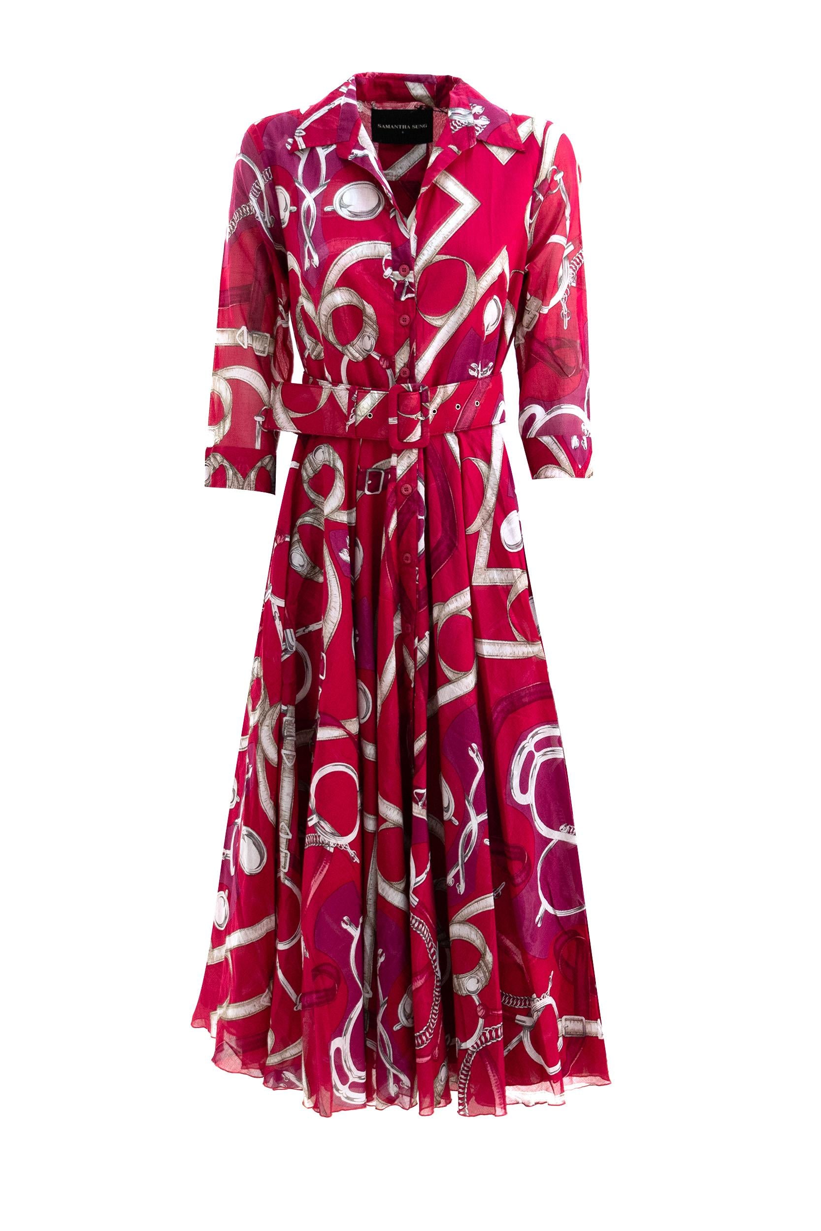 S-SUNG ASTER DRESS/HORSEPINK