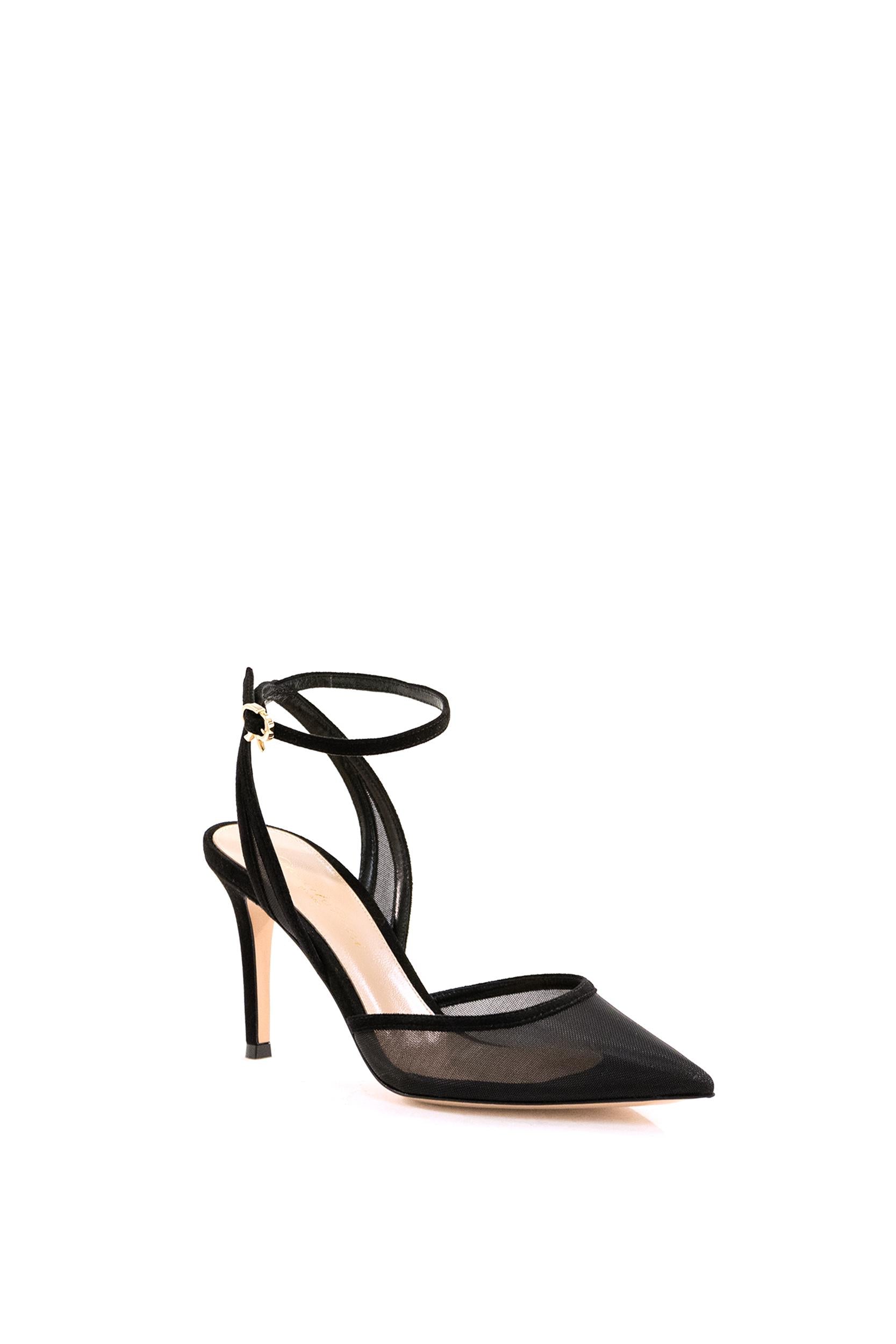 Slingback Gianvito<BR/> G95504.85RIC.OXCNENE BLACK GIANVITO ROSSI 