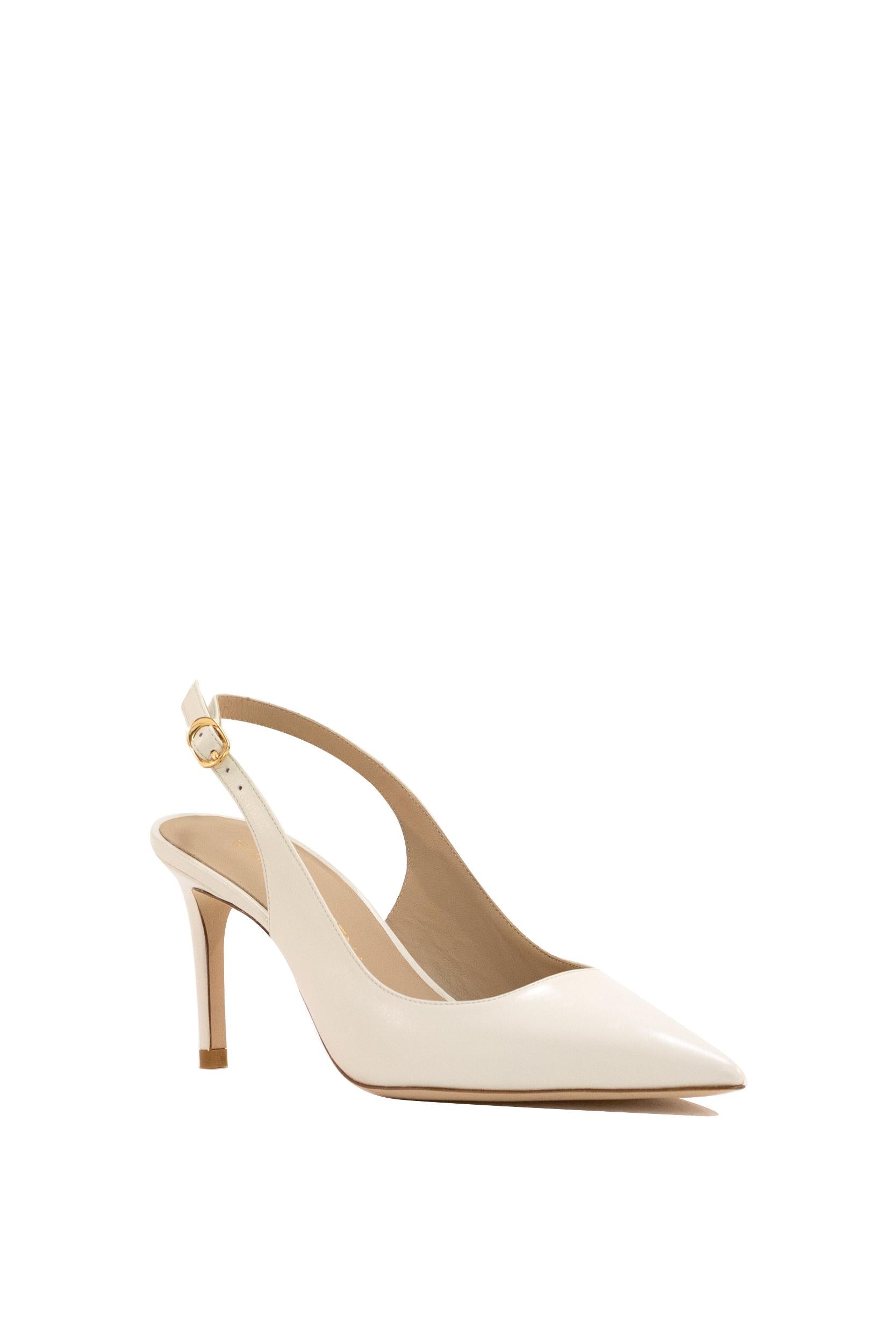 Slingback Stuart Power<BR/> STUART POWER CREAM STUART WEITZMAN 