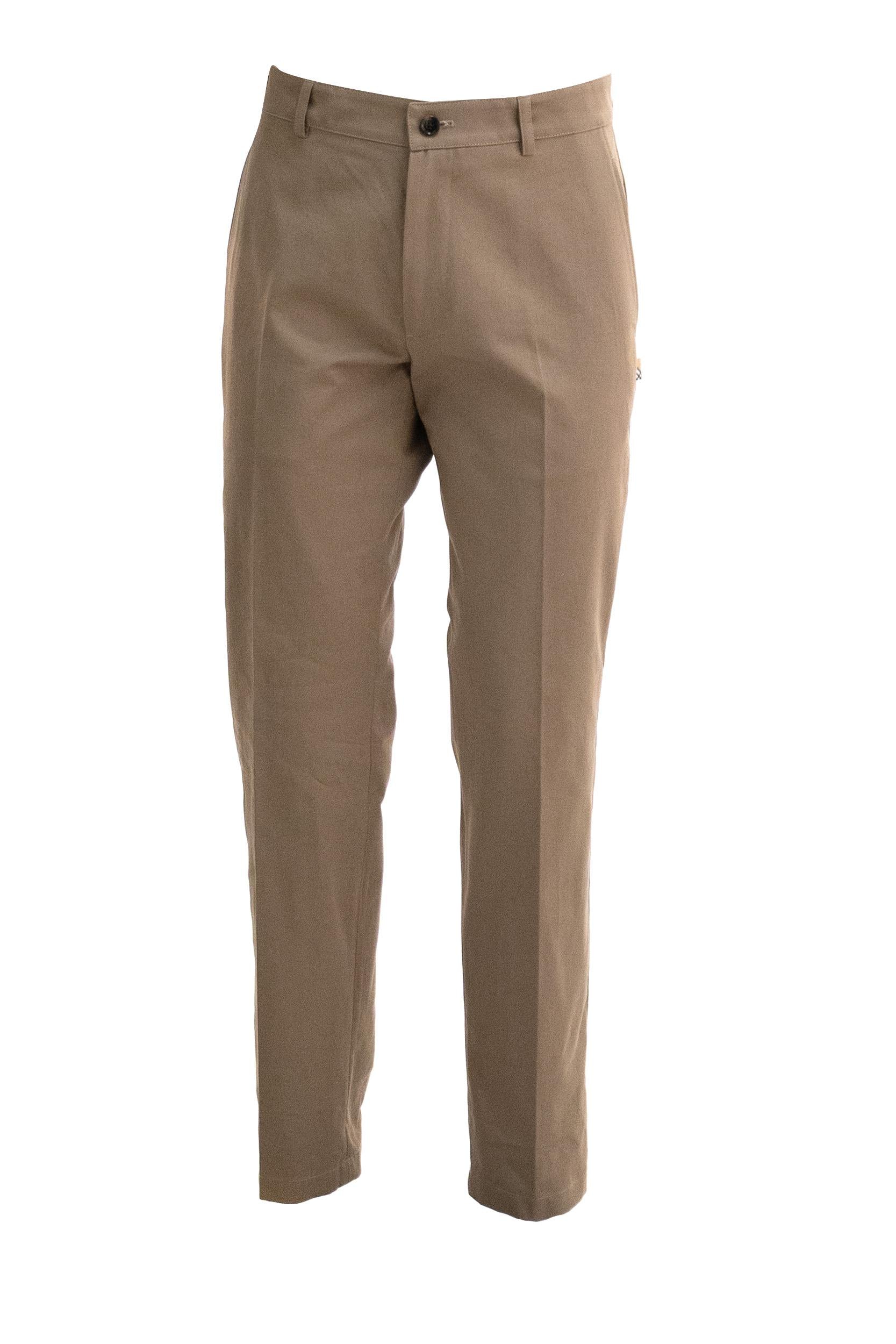 Pantaloni Chino<BR/> 8115462 CLAY BROWN BURBERRY 