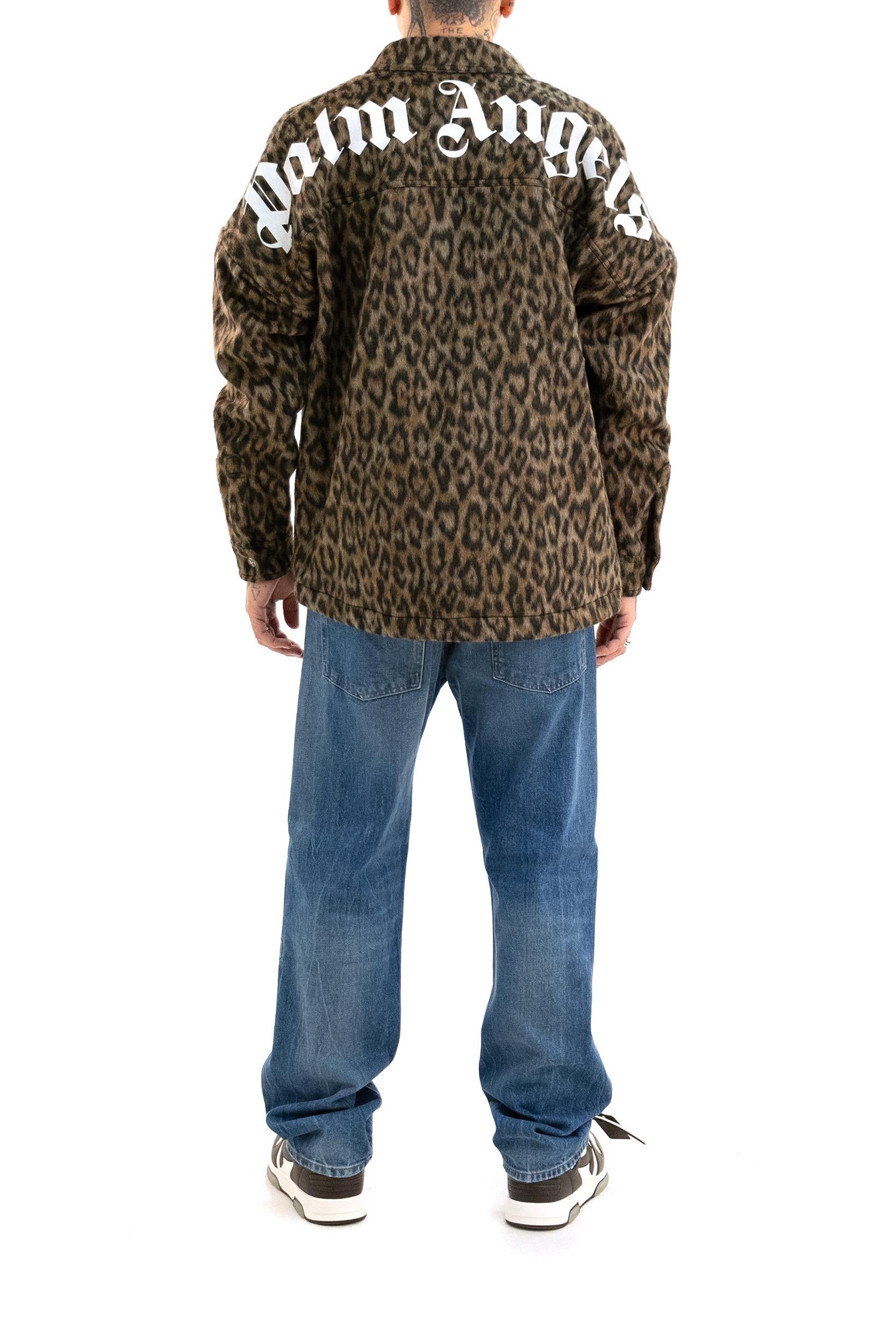 Giacca-camicia <BR/> PMES002F25FAB001 6003 PALM ANGELS 